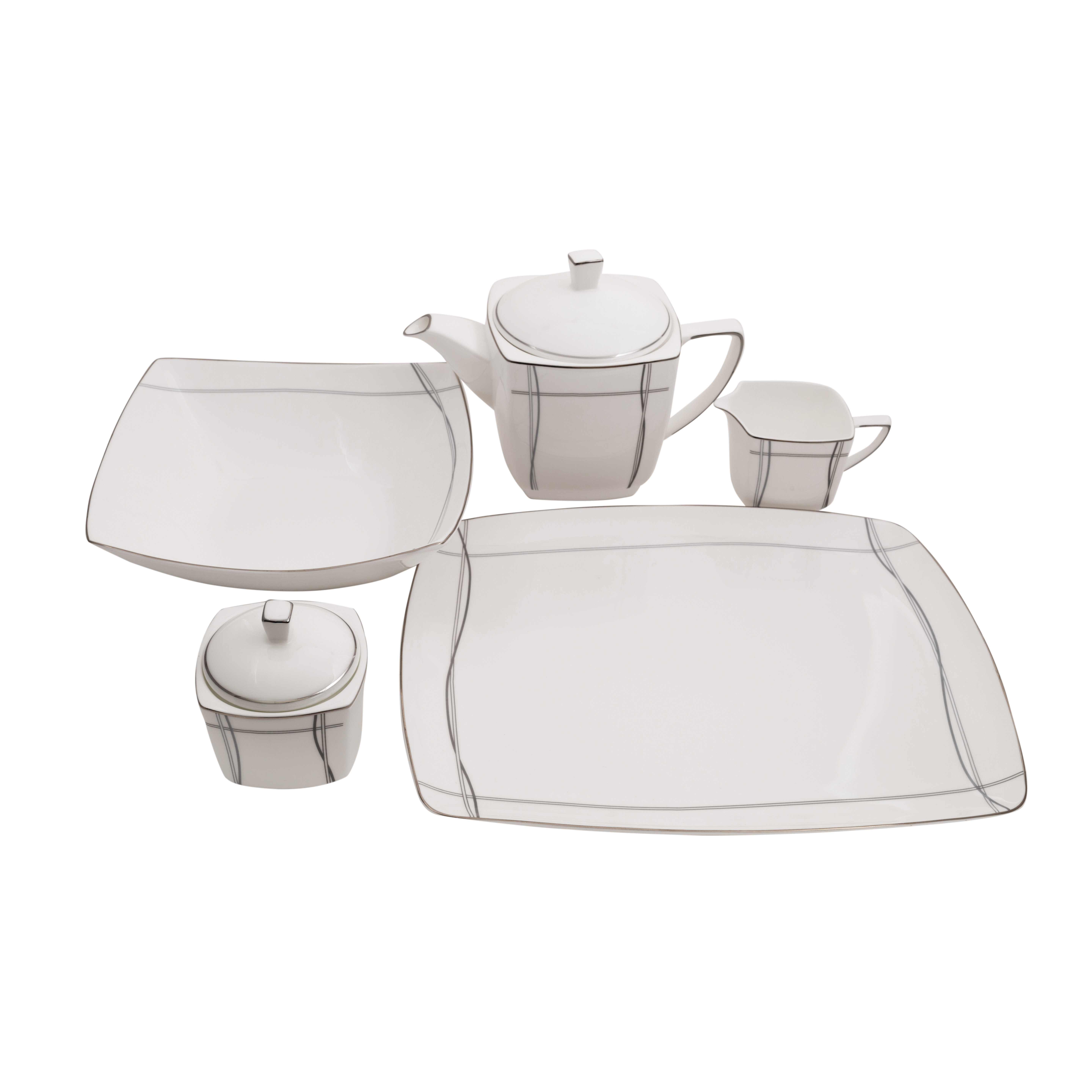 Shinepukur Ceramics USA, Inc. Imperial Square Bone China Traditional