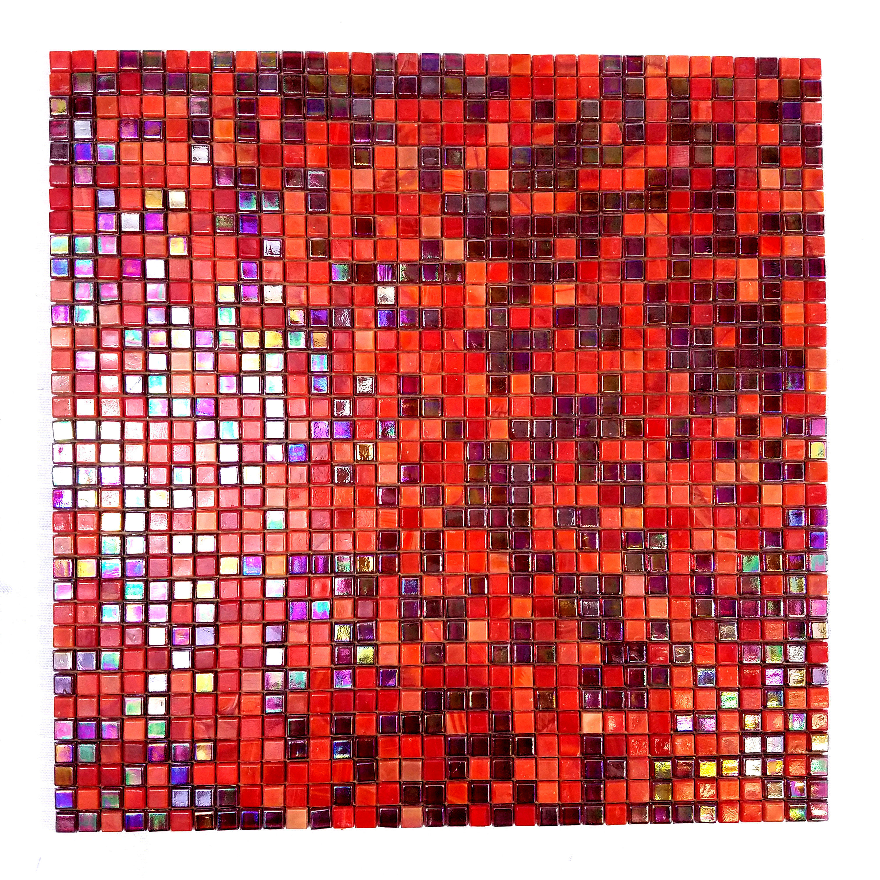 Abolos Galaxy Straight 0.31" x 0.31" Glass Mosaic Tile in Red & Reviews
