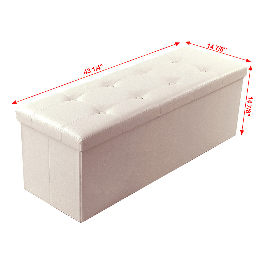 Songmics Folding Storage Ottoman & Reviews Wayfair