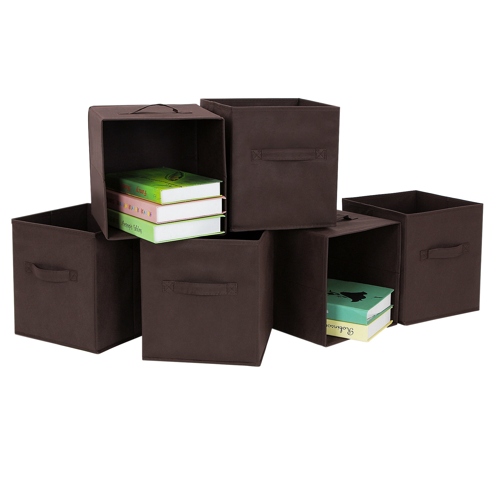 Songmics Foldable Storage Cube Fabric Basket & Reviews Wayfair