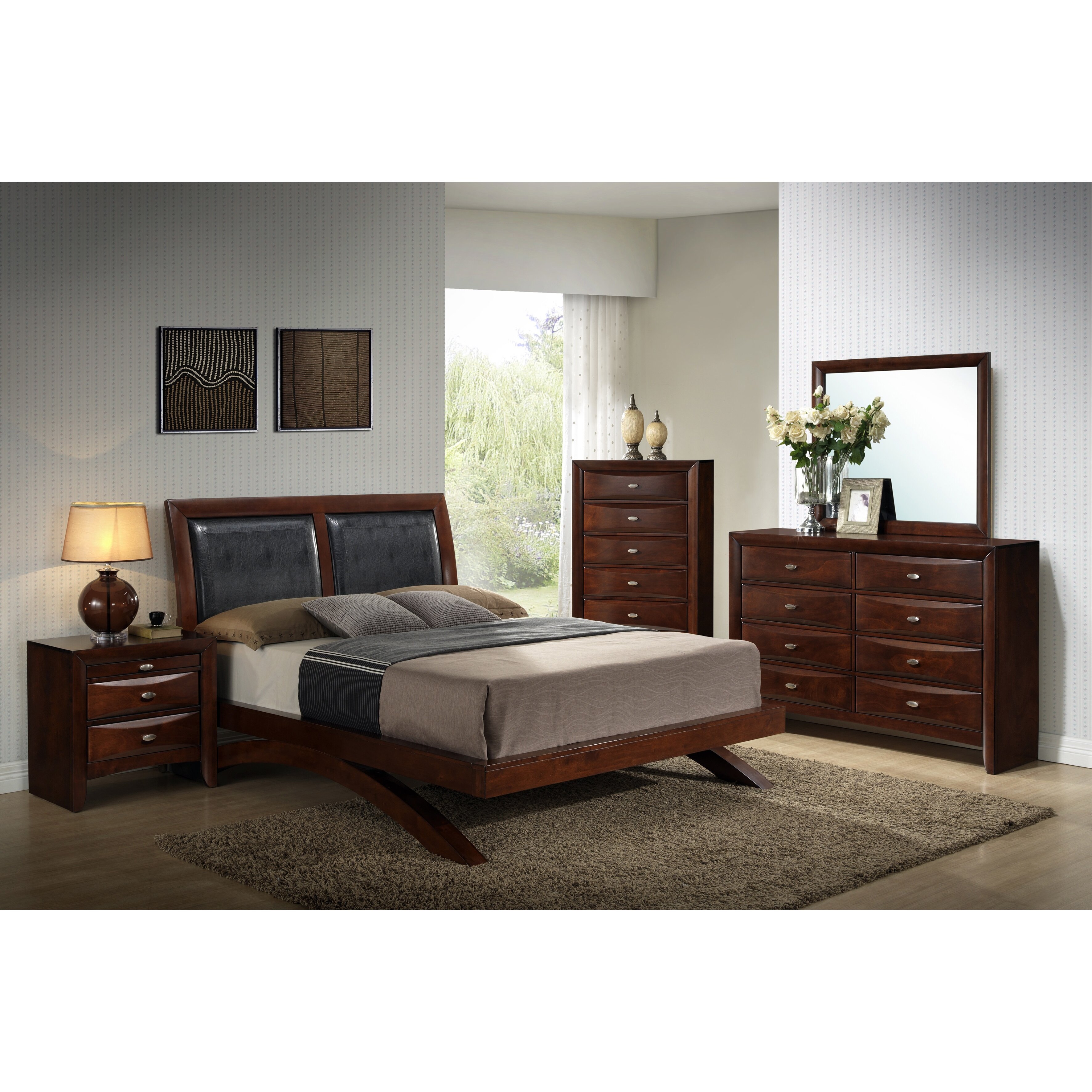 Roundhill Furniture Emily Upholstered Storage Platform Bed | Wayfair