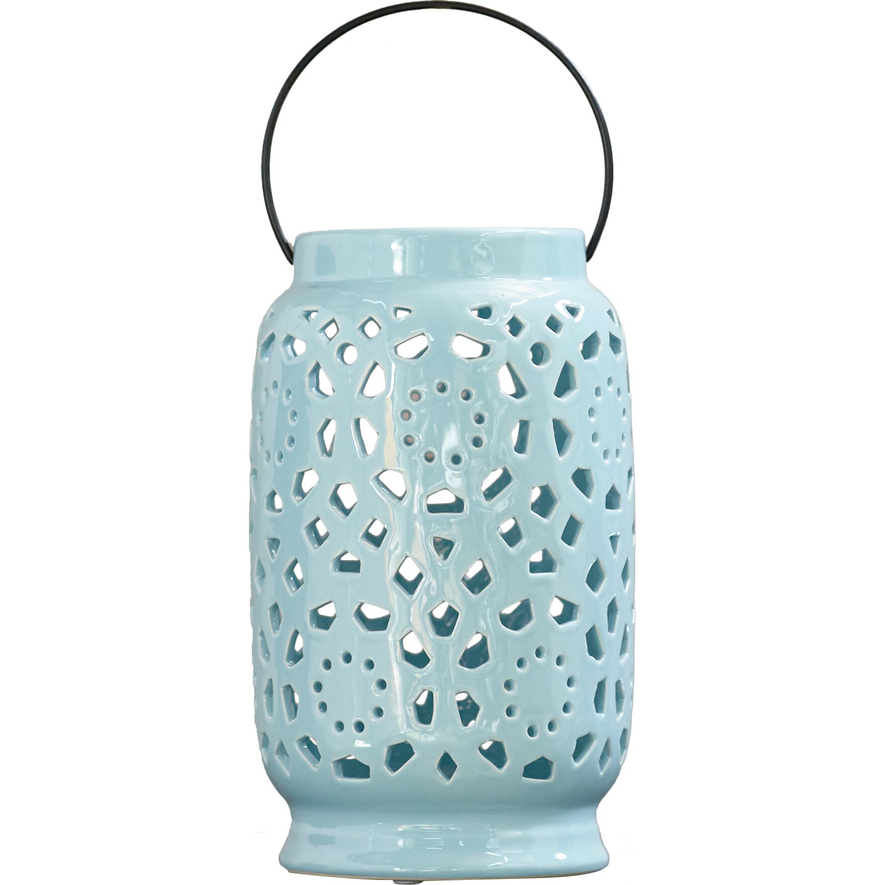 Bungalow Rose Loch Ceramic Lantern & Reviews | Wayfair