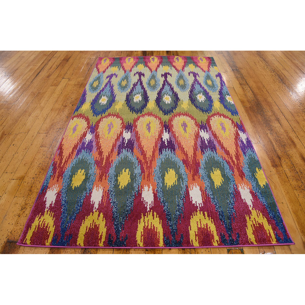 Bungalow Rose Radeema Ikat Area Rug & Reviews Wayfair.ca