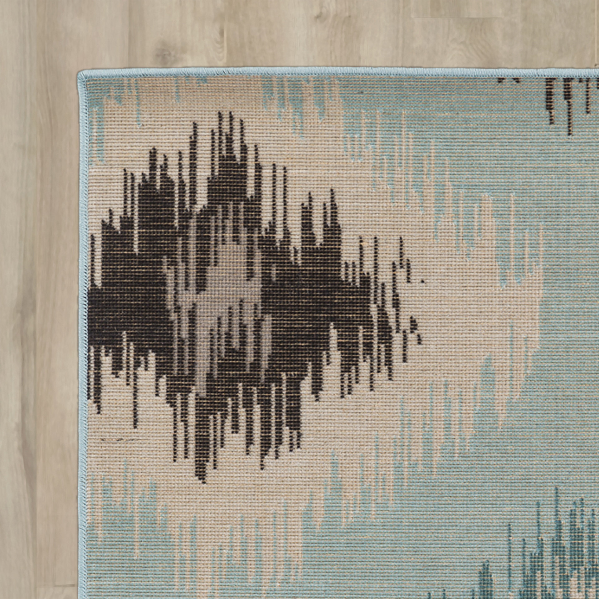 Bungalow Rose Septfontaines Teal/Beige Area Rug & Reviews Wayfair