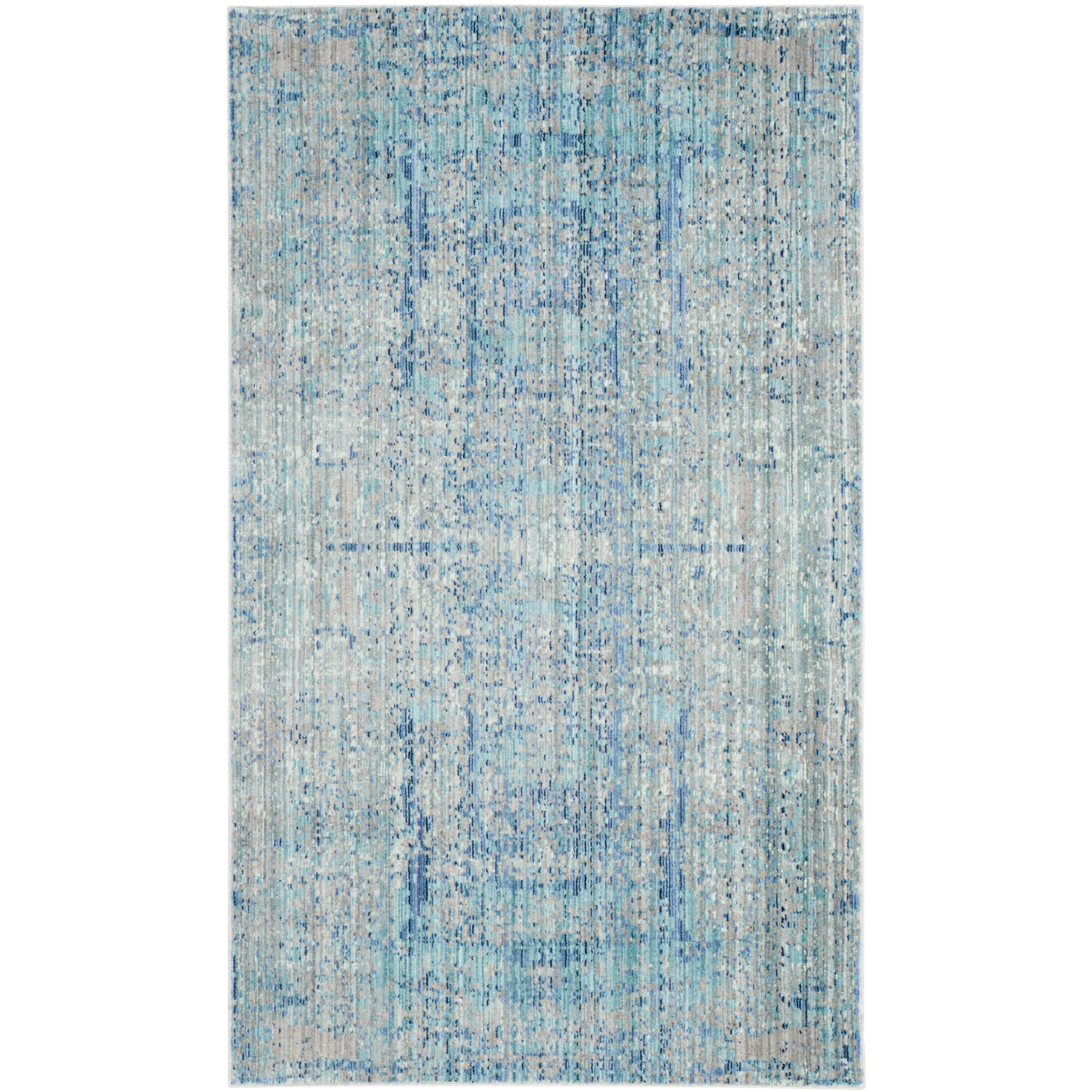 Light Blue Area Rug BNGL3080