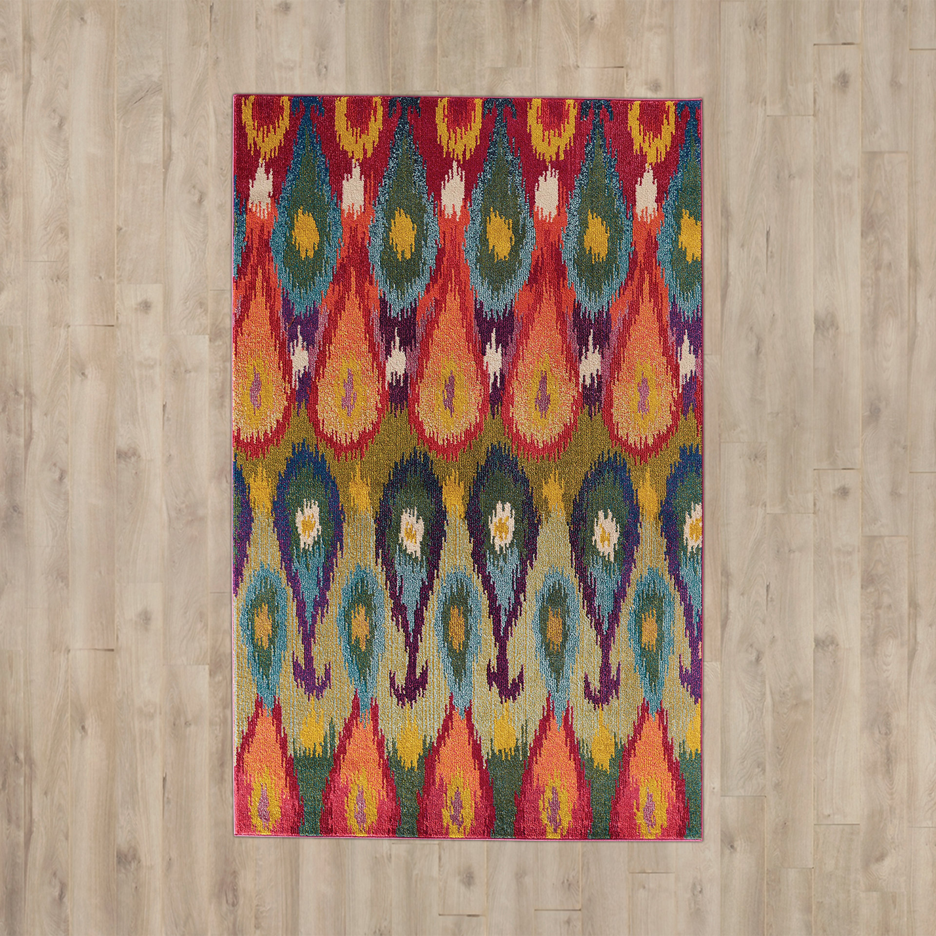 Bungalow Rose Radeema Ikat Area Rug & Reviews Wayfair.ca