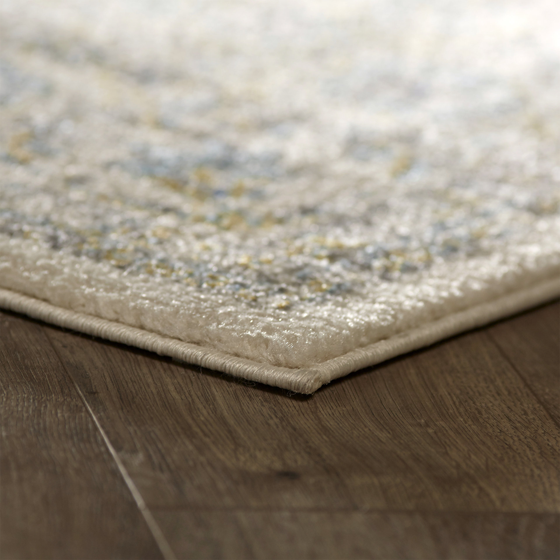 Bungalow Rose Ferry Ivory/Blue Area Rug & Reviews Wayfair