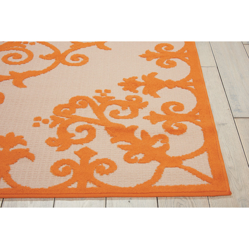 Bungalow Rose Comagna Orange Indoor/Outdoor Area Rug & Reviews Wayfair