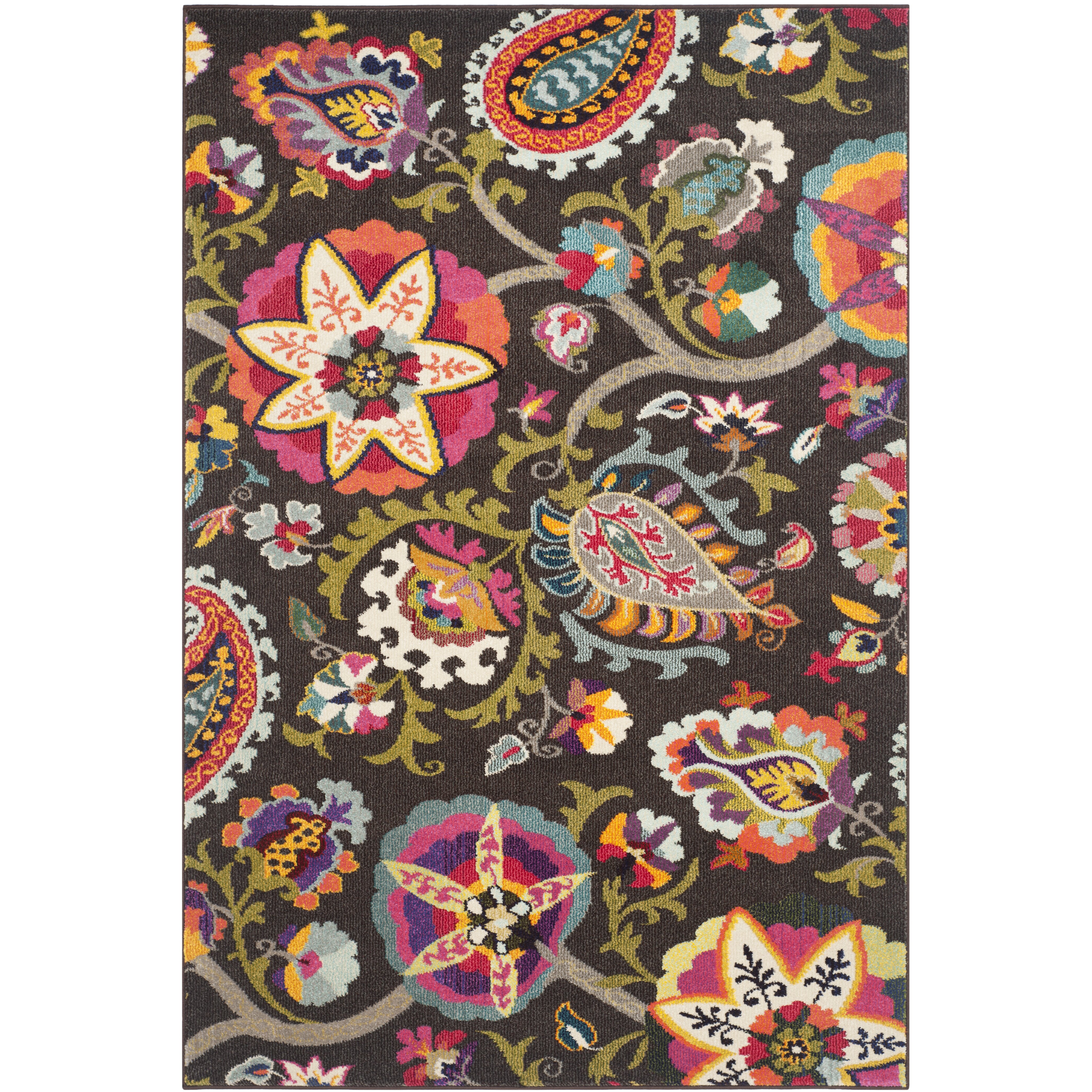 Bungalow Rose Chana Brown Area Rug & Reviews | Wayfair