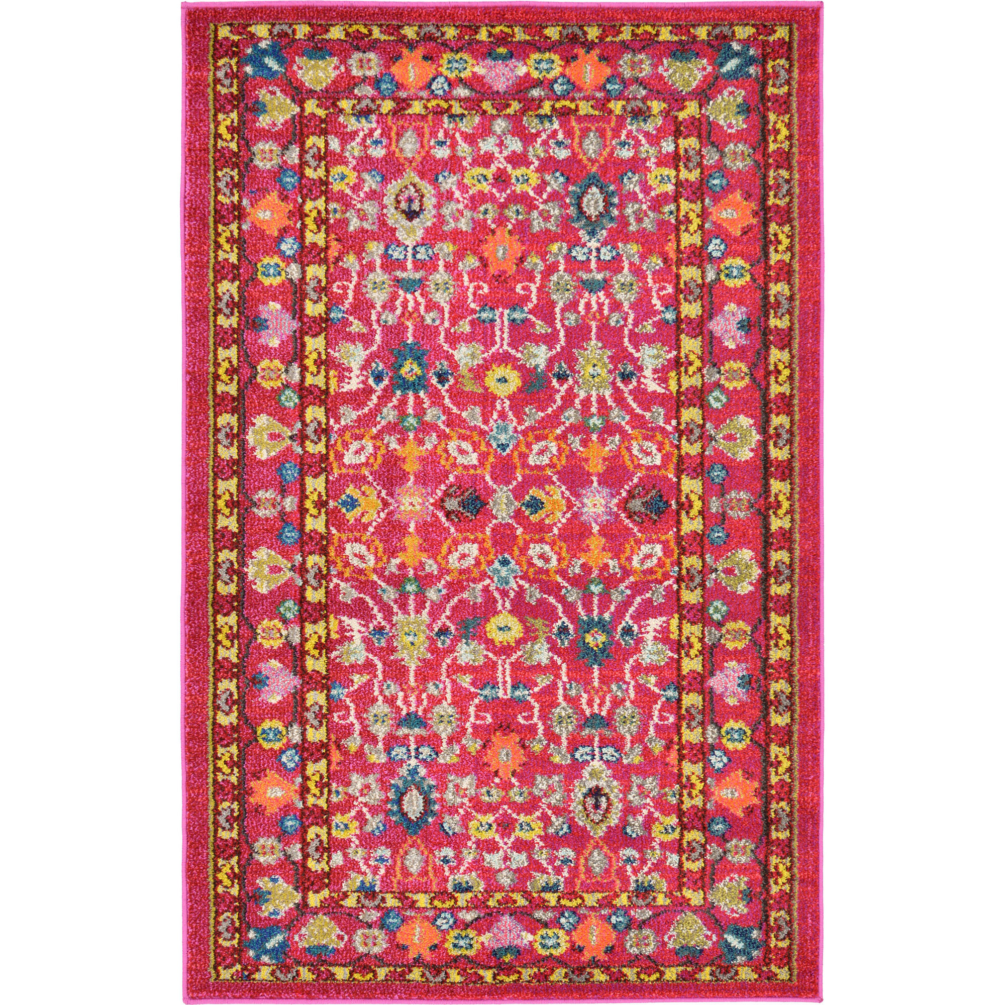 Bungalow Rose Roshan Pink Area Rug & Reviews Wayfair