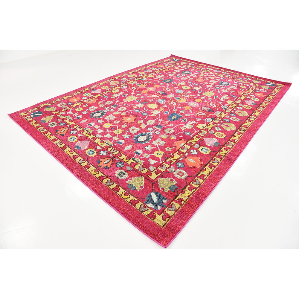 Bungalow Rose Roshan Pink Area Rug & Reviews Wayfair