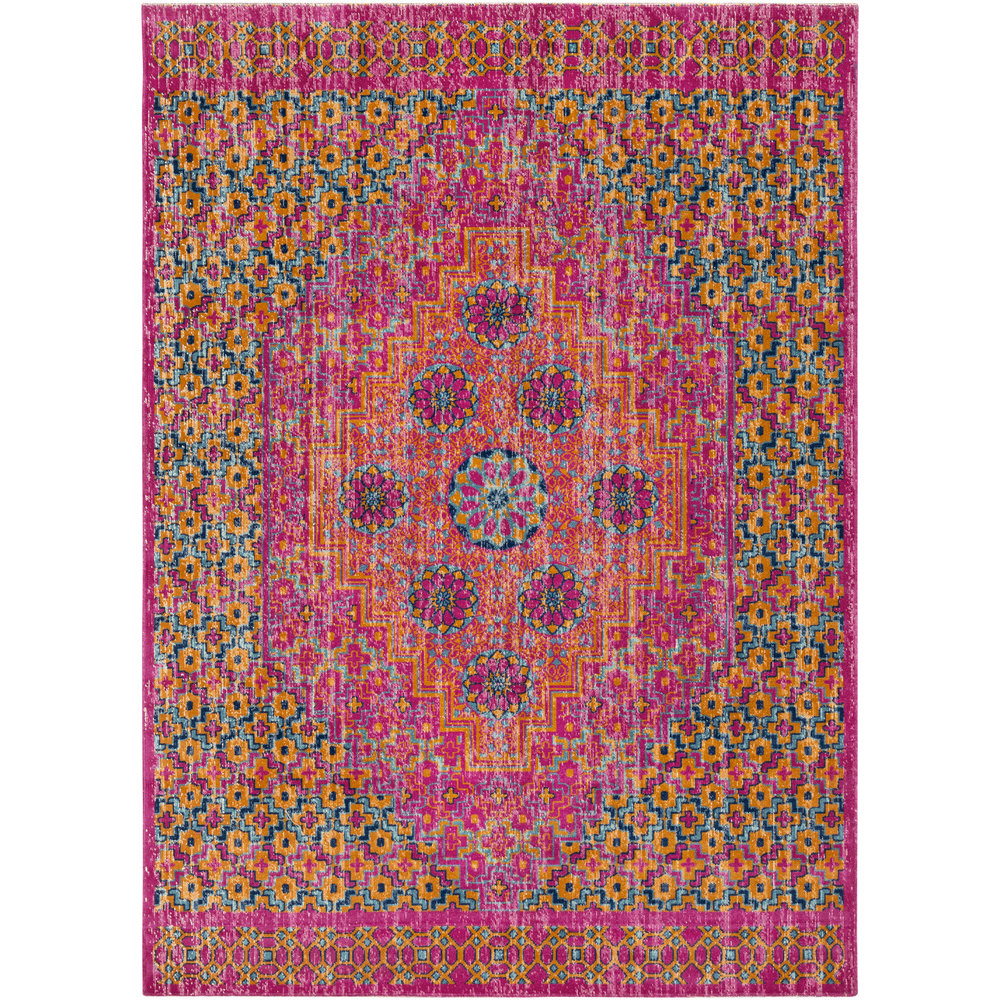 Bungalow Rose Randhir Pink/Orange Area Rug Wayfair