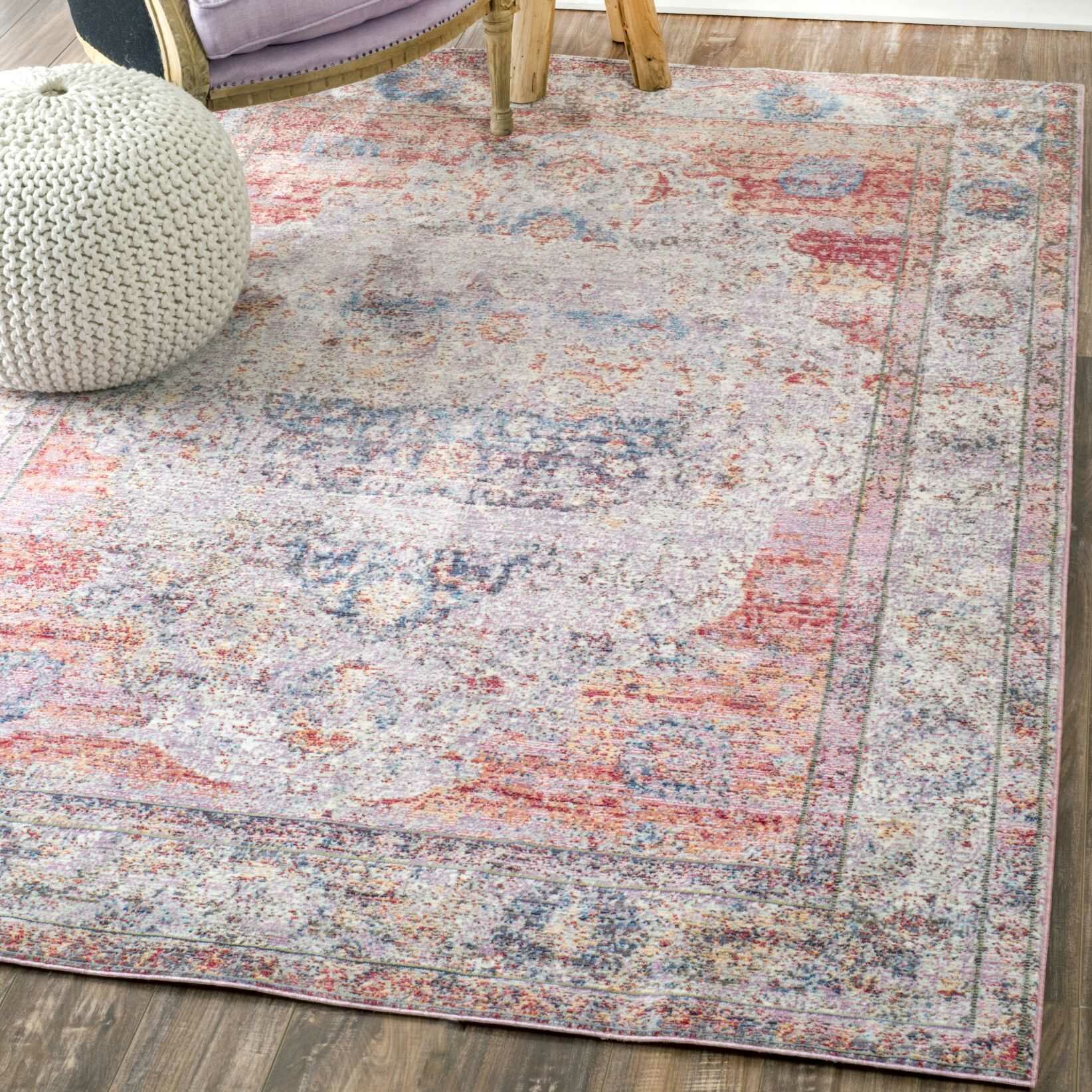 Bungalow Rose Hruby Blush Area Rug & Reviews Wayfair