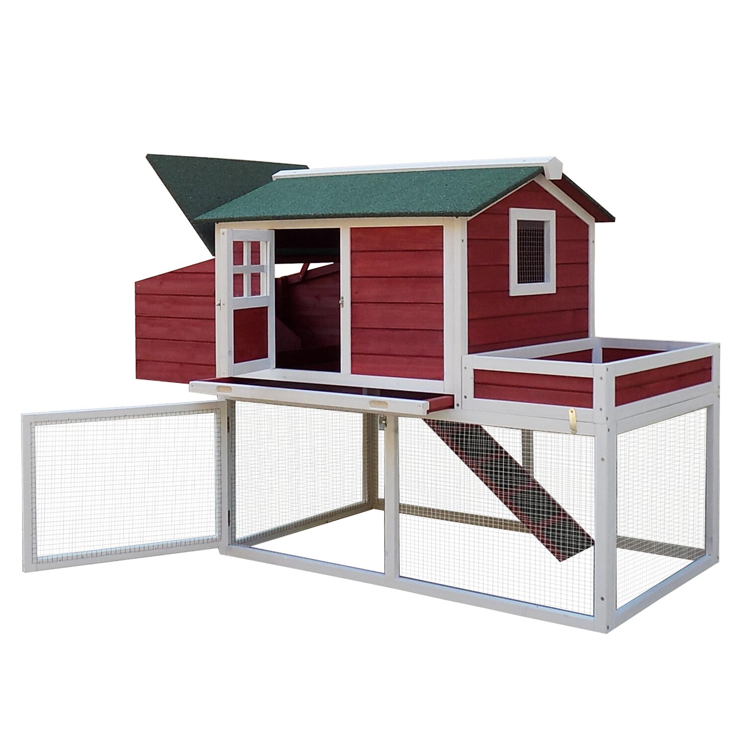 Pet Chicken Coops &amp; Accessories Chicken Coops Pawhut SKU: PWHU1006