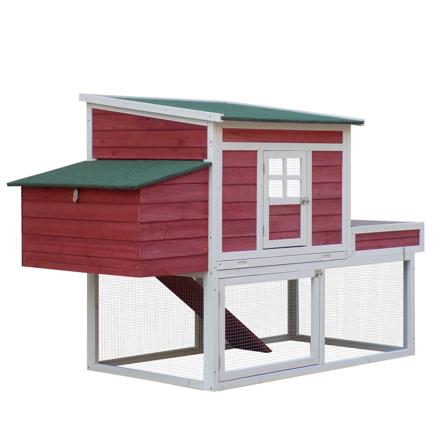 Pet Furniture Chicken Coops &amp; Accessories Chicken Coops Pawhut SKU 