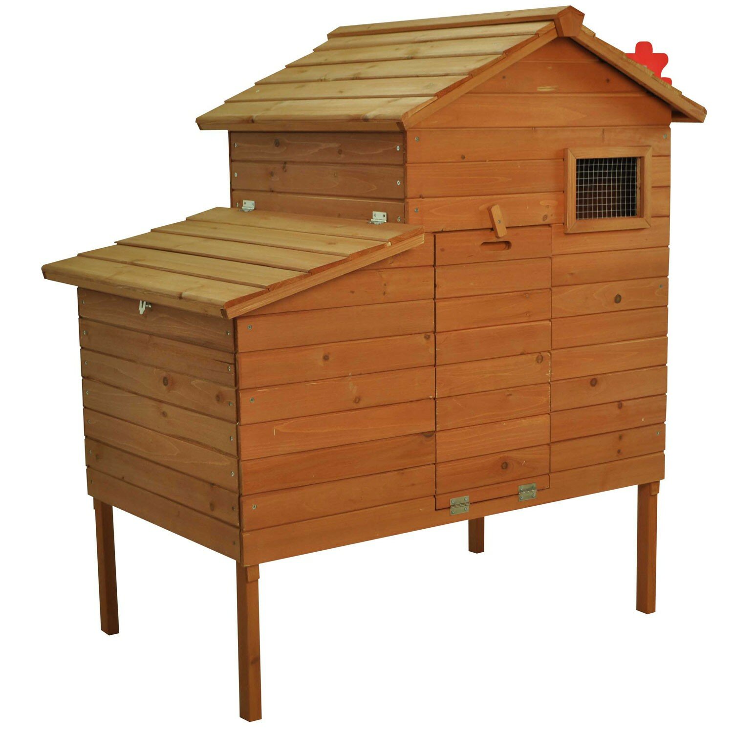 Pawhut Outdoor Raised Leg Hen House Chicken Coop &amp; Reviews ...