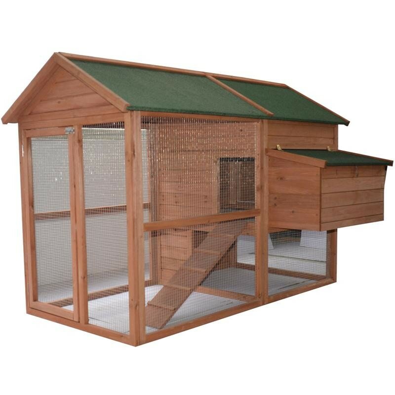 Pawhut Wooden Backyard Hen House Chicken Coop  Reviews  Wayfair