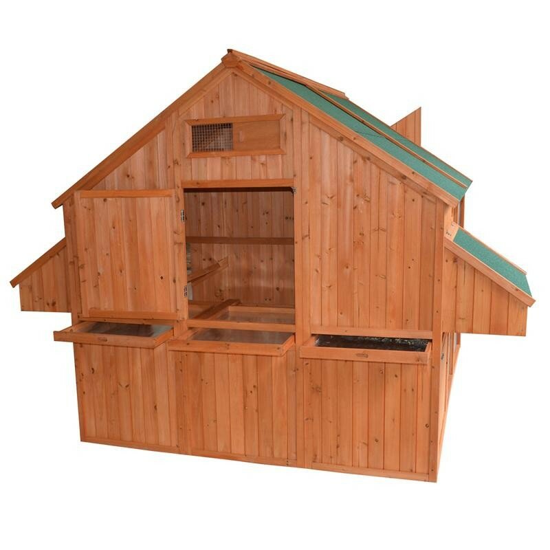 Deluxe Extra-Large Backyard Chicken Coop/Hen House with Outdoor Run by ...