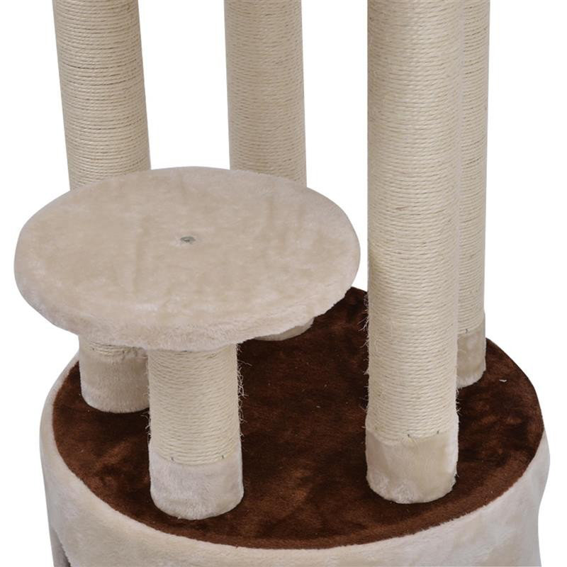 Pawhut Three Story Cat Tree Scratching Post Cat Condo Wayfair