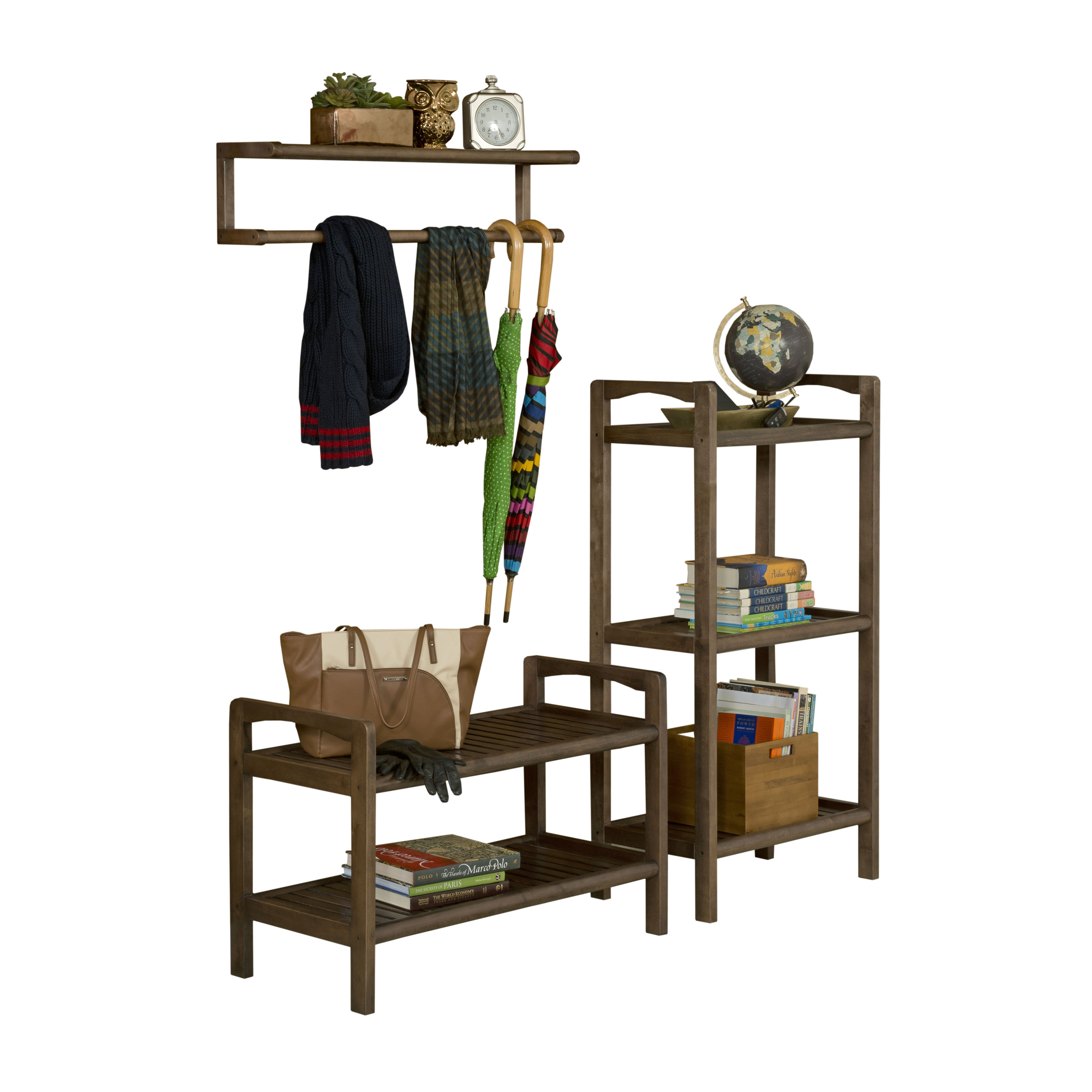 New Ridge Home Goods Abingdon Solid Wood Storage Entryway Bench Wayfair