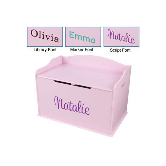 kidkraft personalized austin toy box