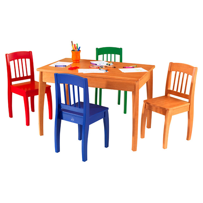 KidKraft Euro Honey Kids 5 Piece Table and Chair Set ...