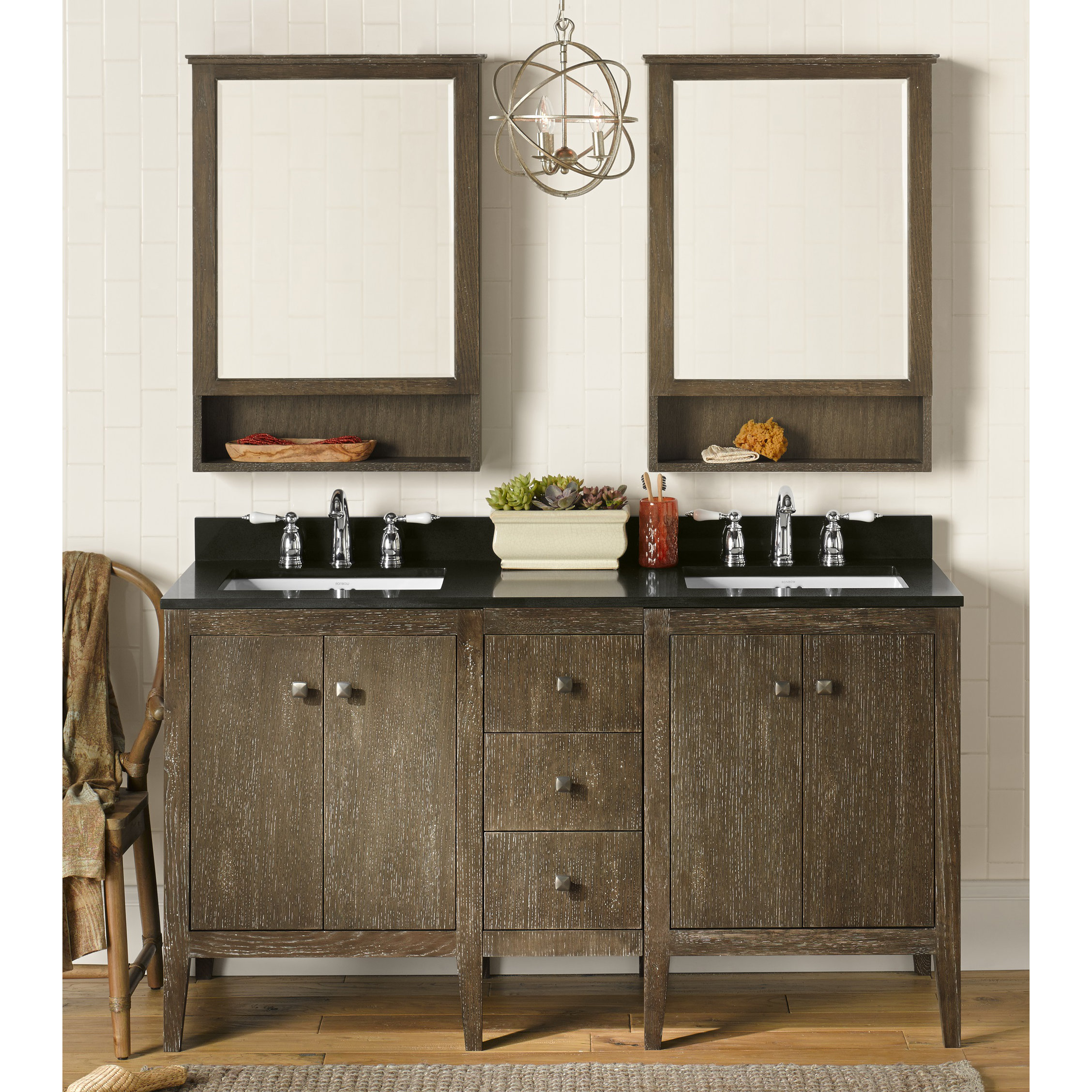 Ronbow Sophie 24" Double Bathroom Vanity Set with Mirror Wayfair