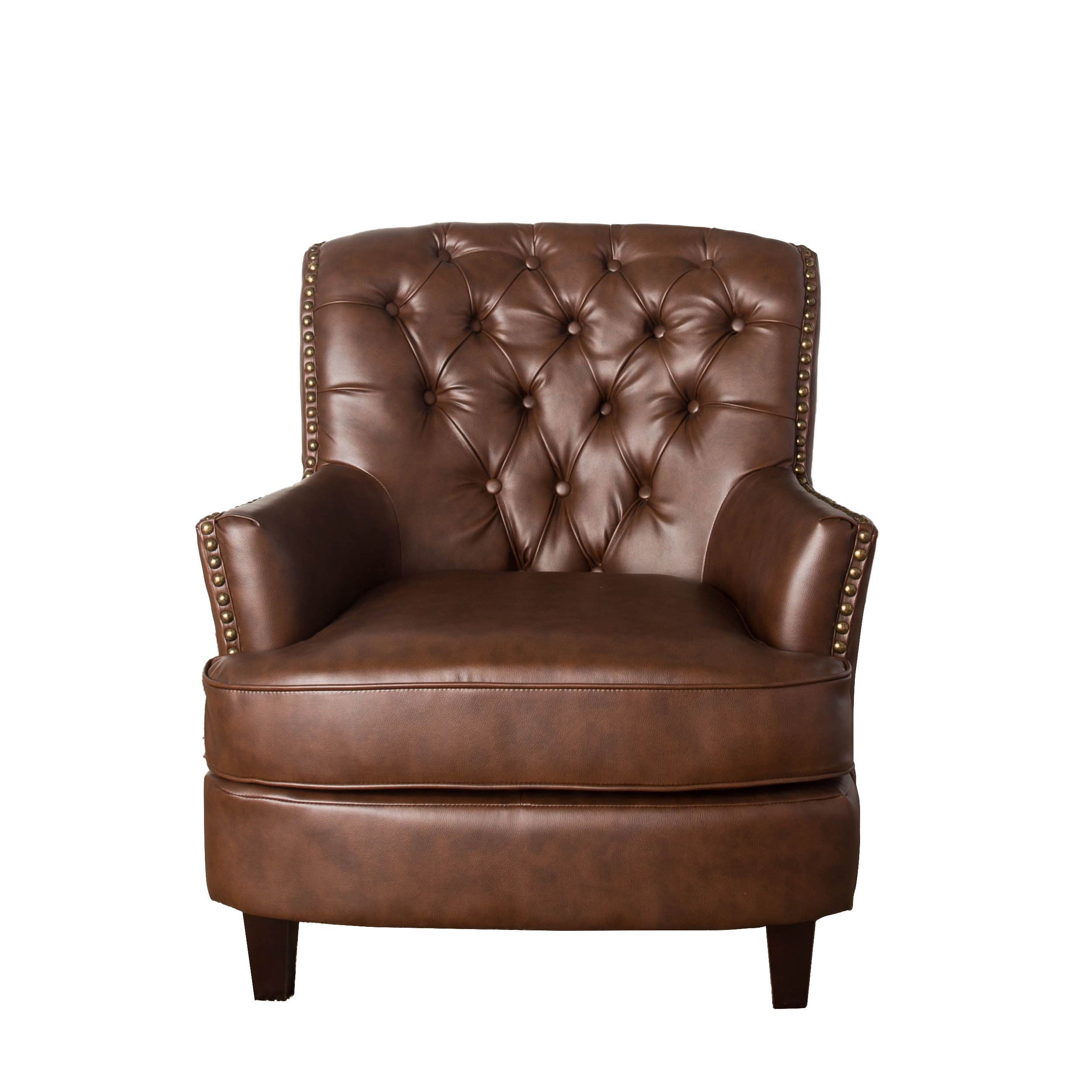 Sands Textile Starfish Leatherette Tufted Arm Chair & Reviews | Wayfair