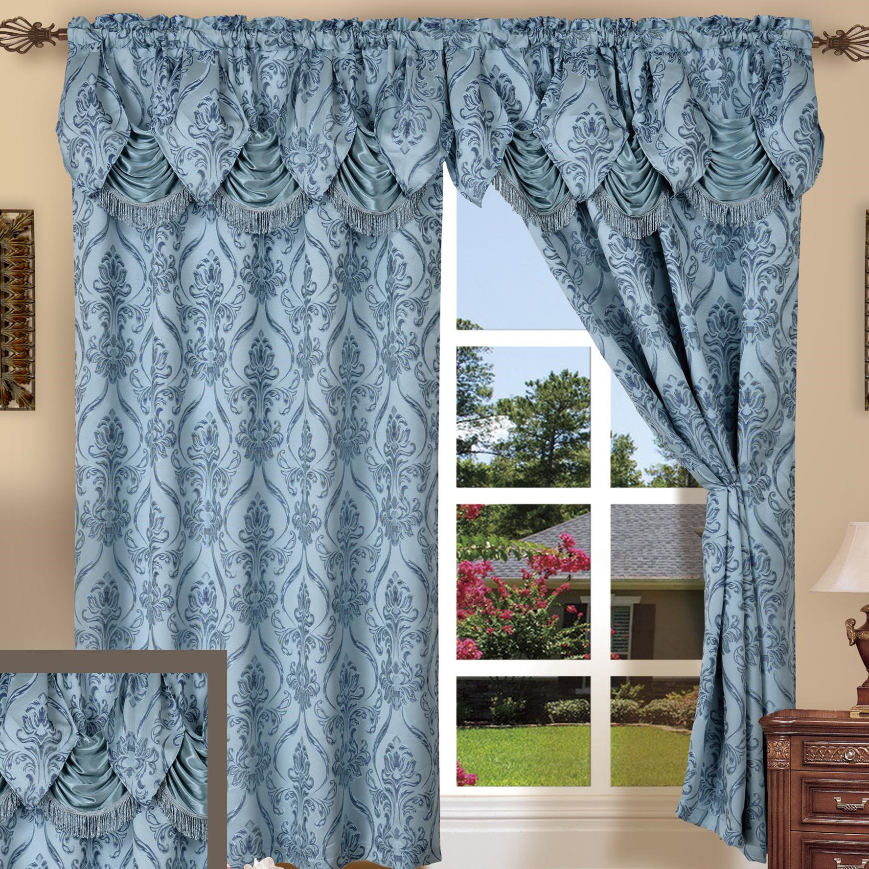 ELEGANT COMFORT Penelopie Blackout Window Treatment Set & Reviews Wayfair