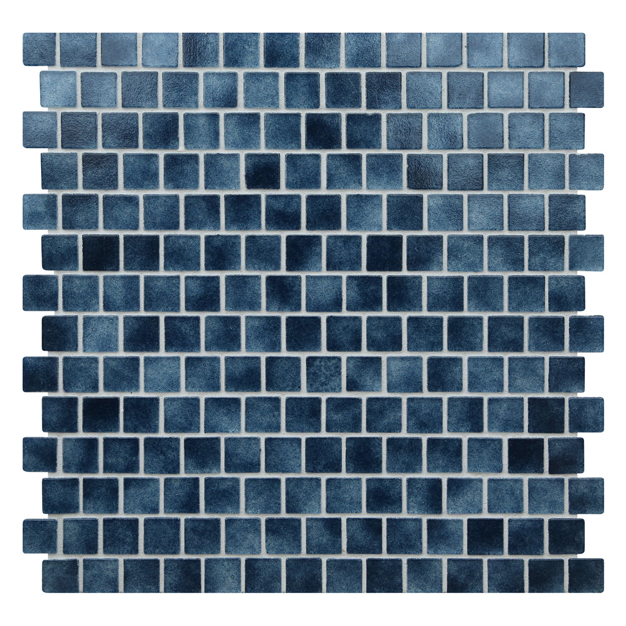 Kellani Quartz .075" x 0.75" Glass Mosaic Tile in Dark Blue Wayfair
