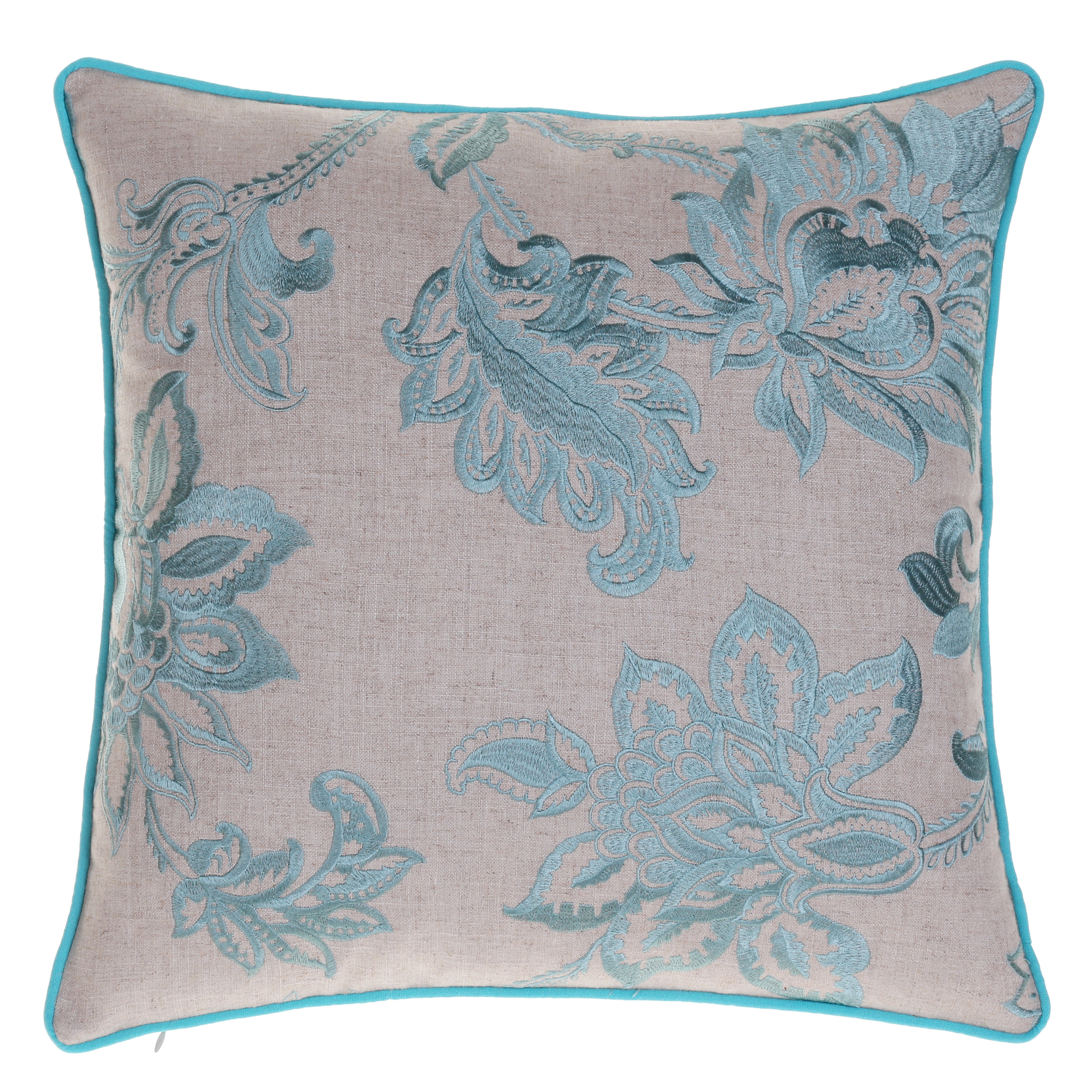 14 Karat Home Inc. Embroidered French Country Throw Pillow & Reviews Wayfair