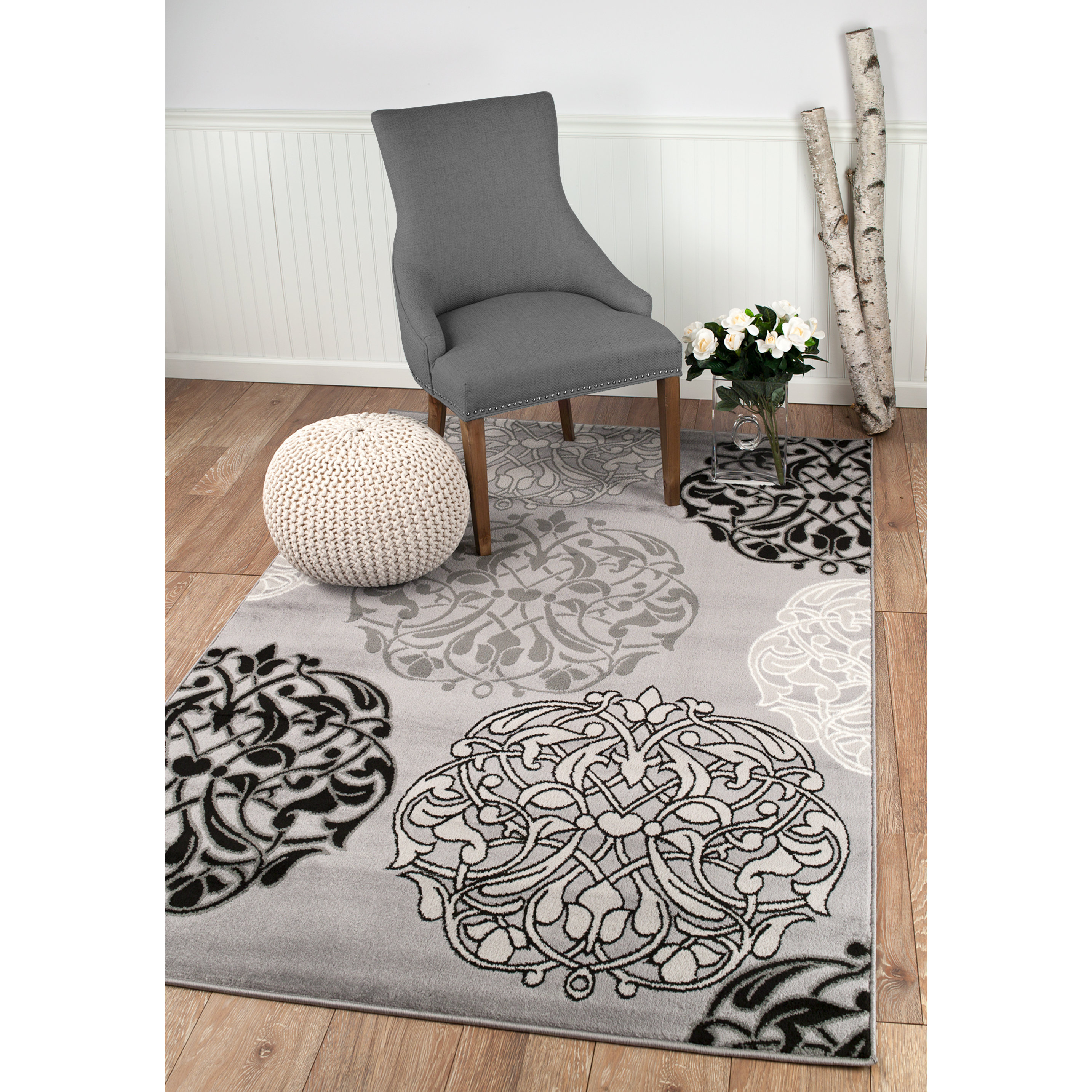 Rug and Decor Inc. Summit Gray Area Rug & Reviews Wayfair