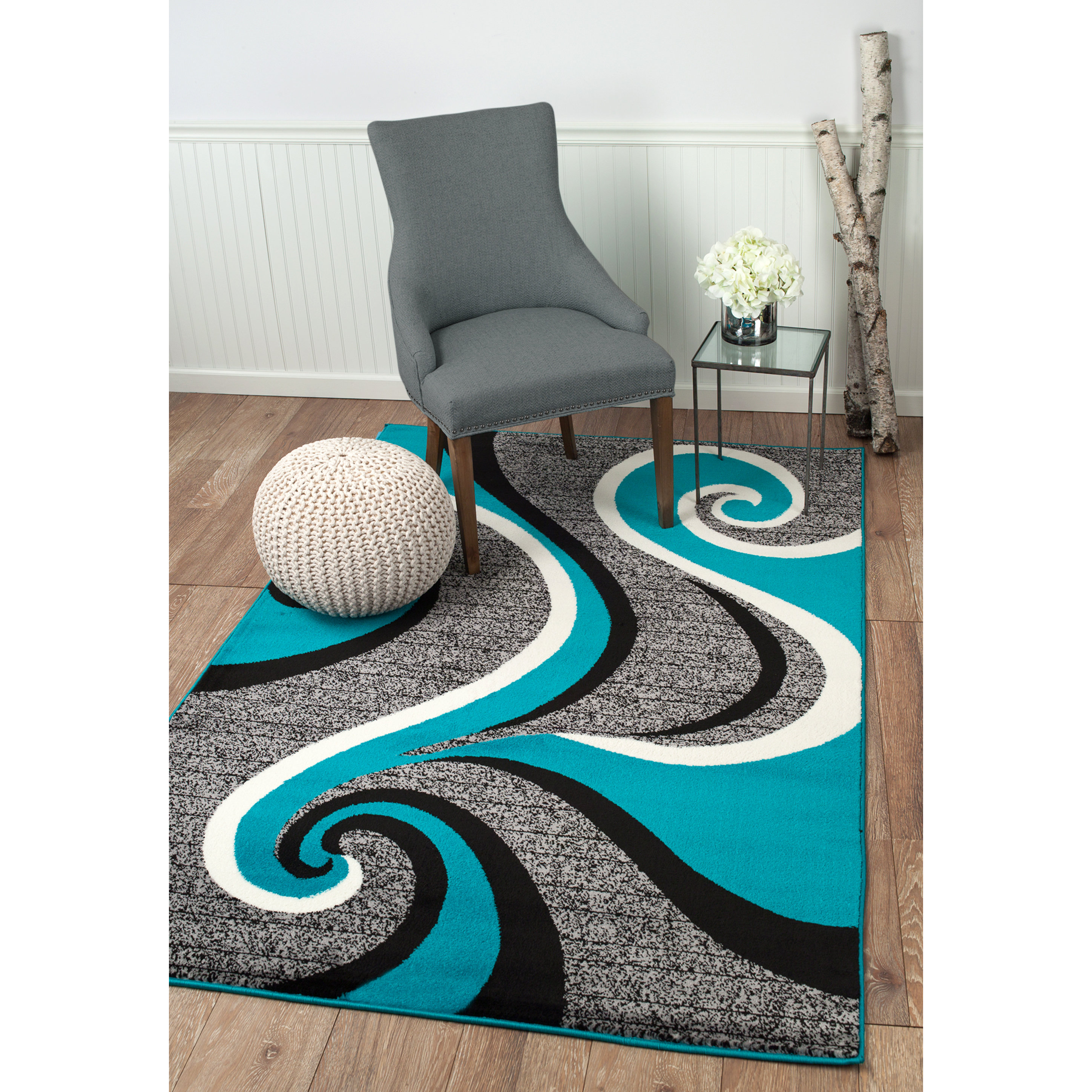 Rug and Decor Inc. Summit Turquoise Area Rug Wayfair