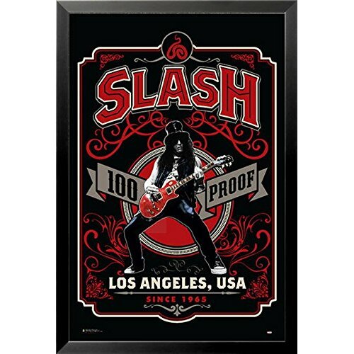 ... Label 100 Proof Los Angeles' Framed Graphic Art by Buy Art For Less