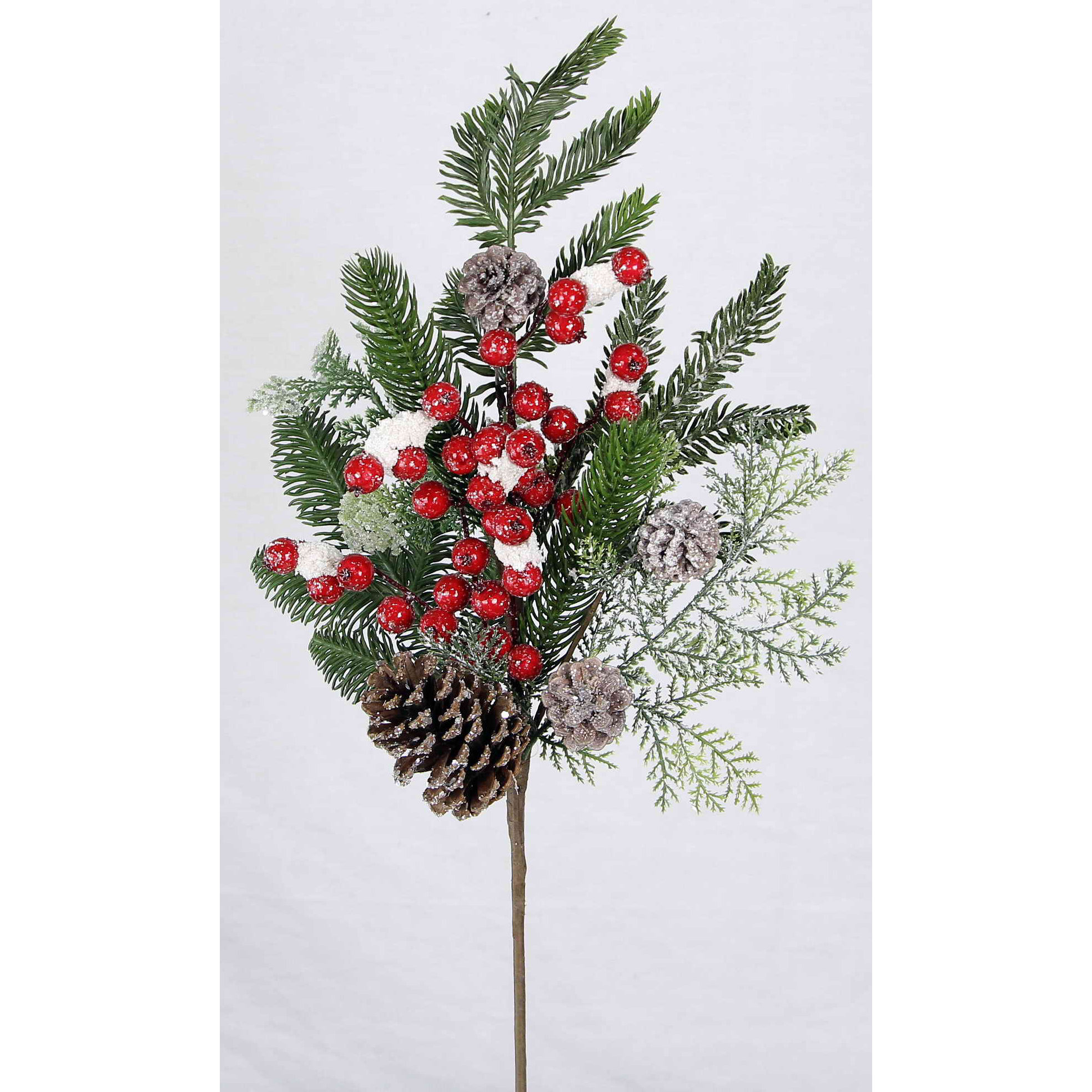 admiredbynature christmas pine cone spray with berry admiredbynature christmas pine cone spray with berry