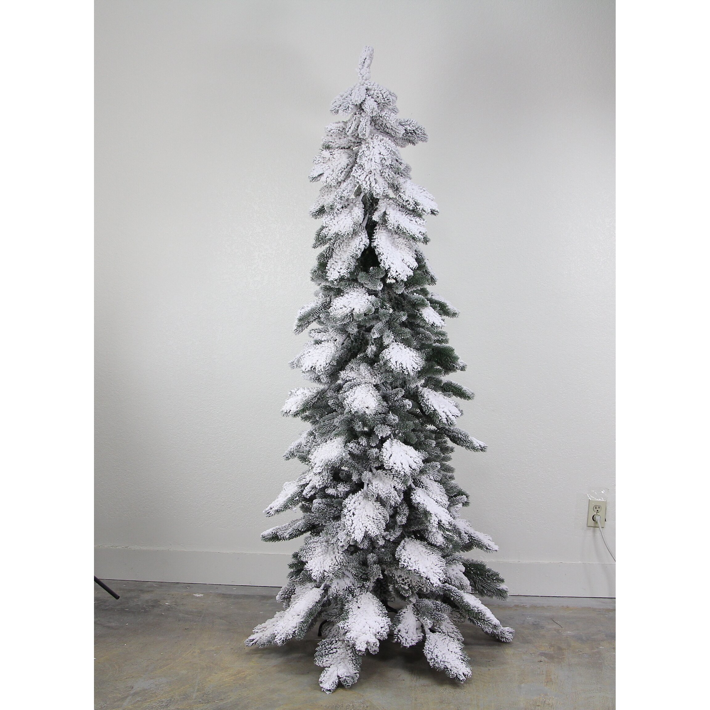 AdmiredbyNature 7' Green Artificial Christmas Tree with Stand & Reviews ...