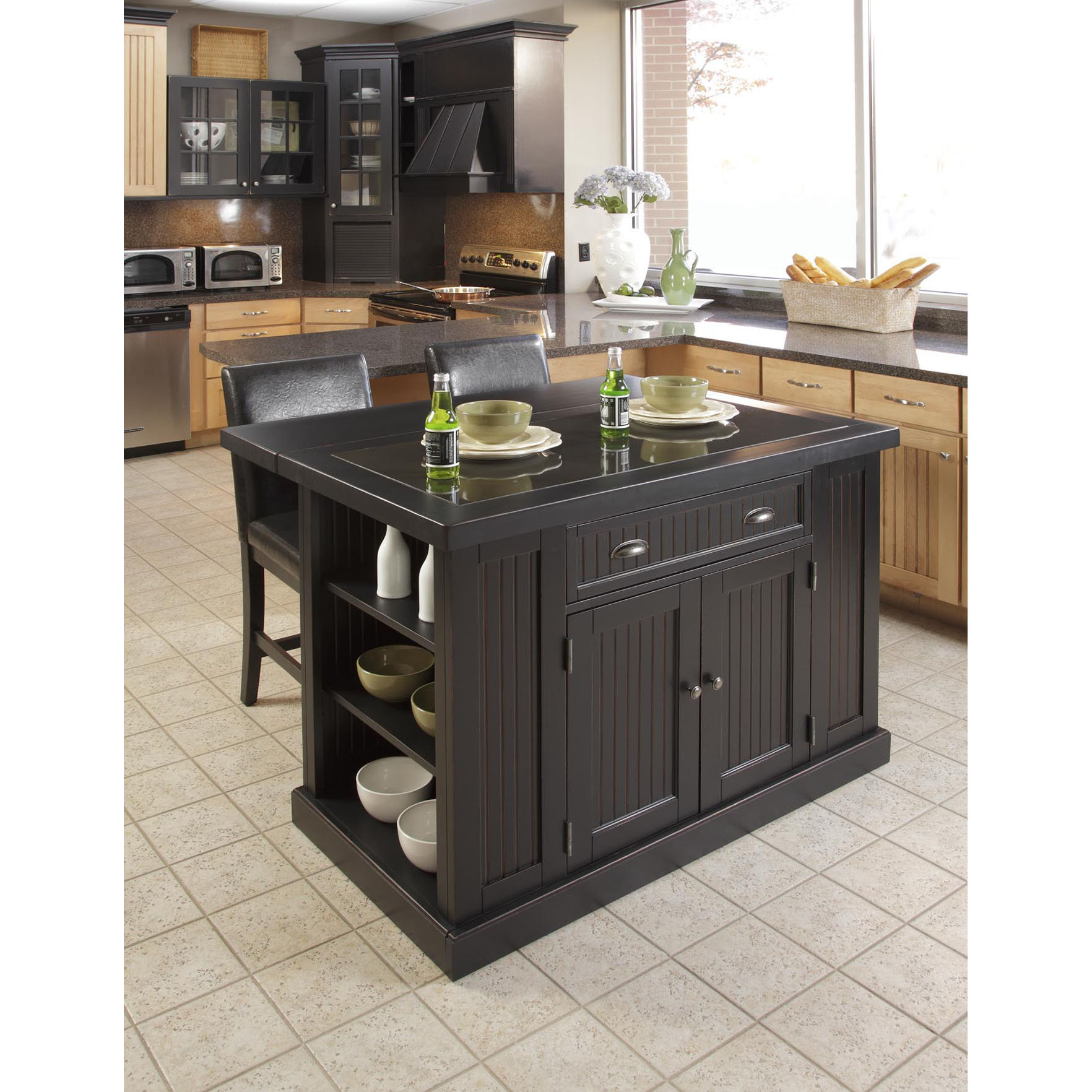 Breakwater Bay Gouldsboro 3 Piece Kitchen  Island Set  with 