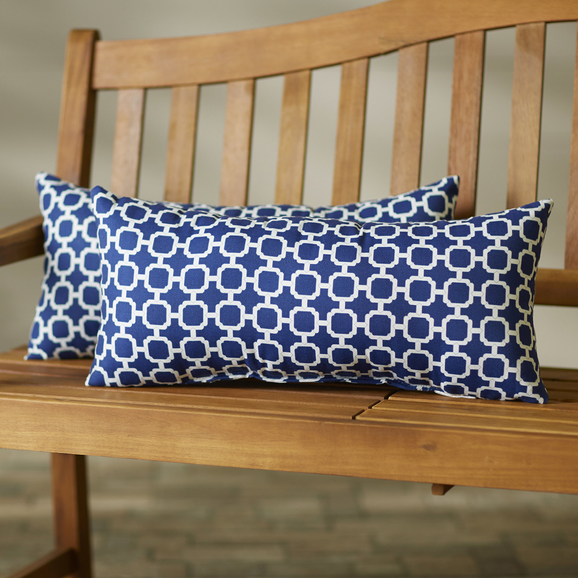 Breakwater Bay Hallsboro Indoor/Outdoor Lumbar Pillow & Reviews Wayfair