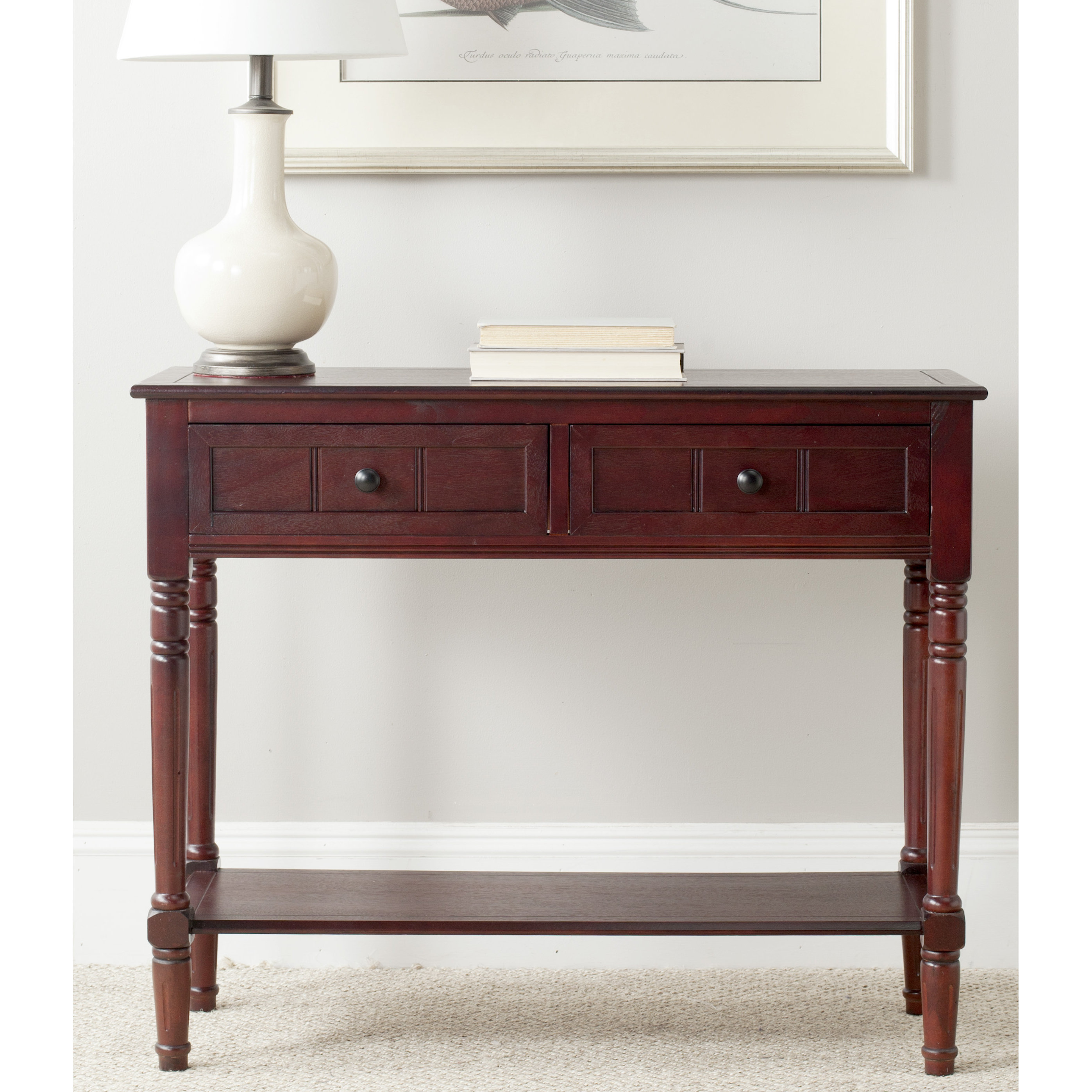 Breakwater Bay Clayton 2 Drawer Console Table & Reviews Wayfair