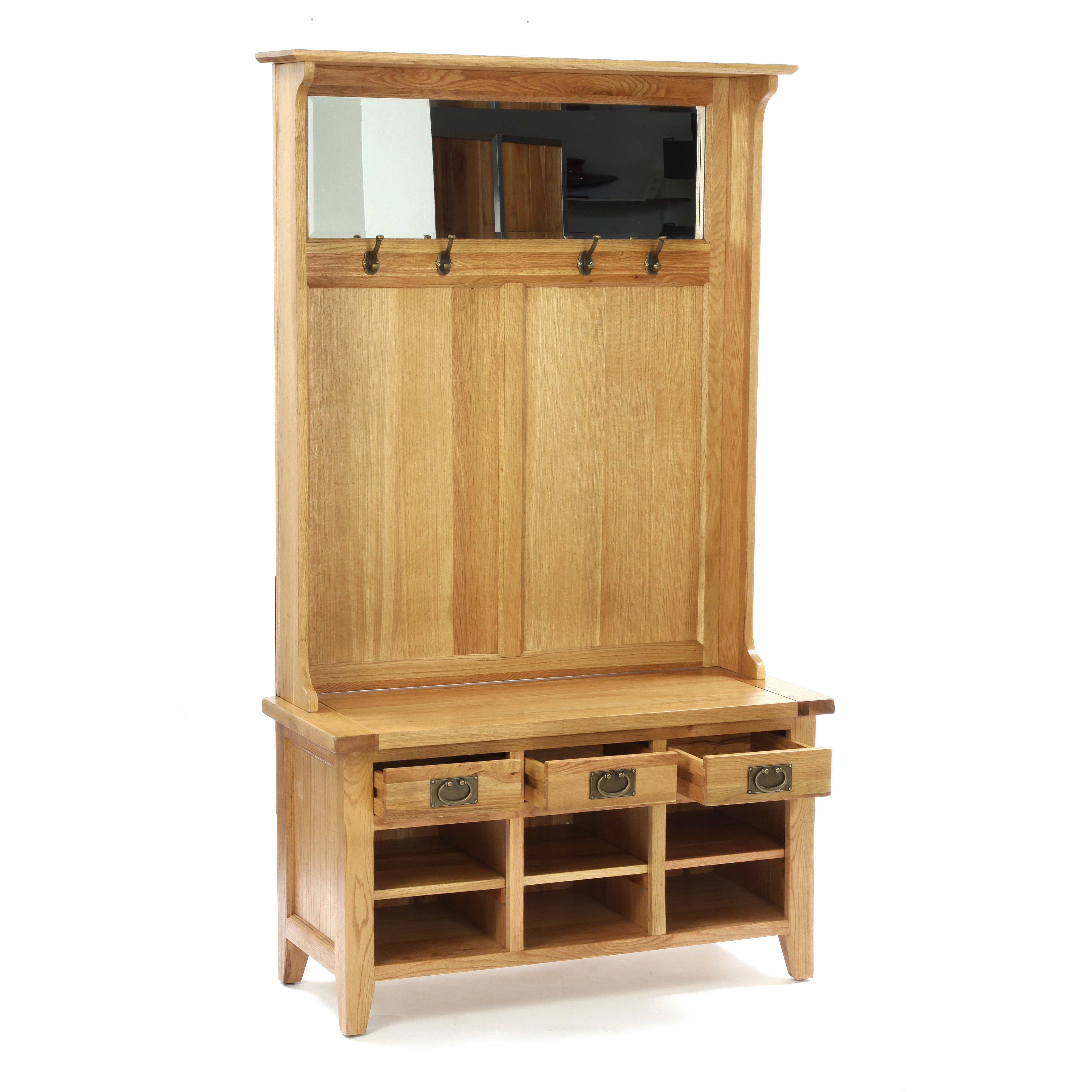 BespOak Vancouver Storage Entryway Bench Wayfair