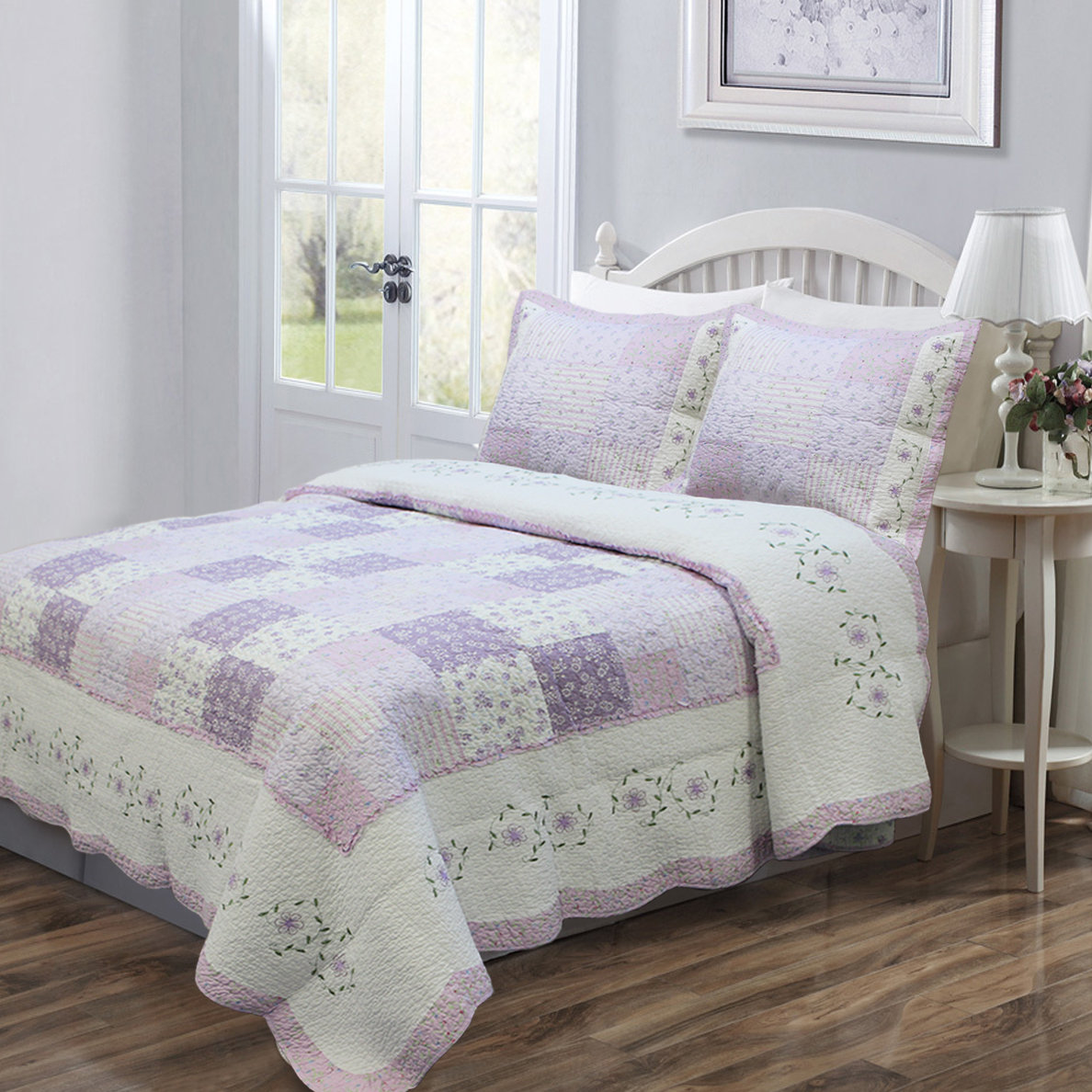 Cozy Line Home Fashion Love of Lilac Quilt Collection & Reviews Wayfair