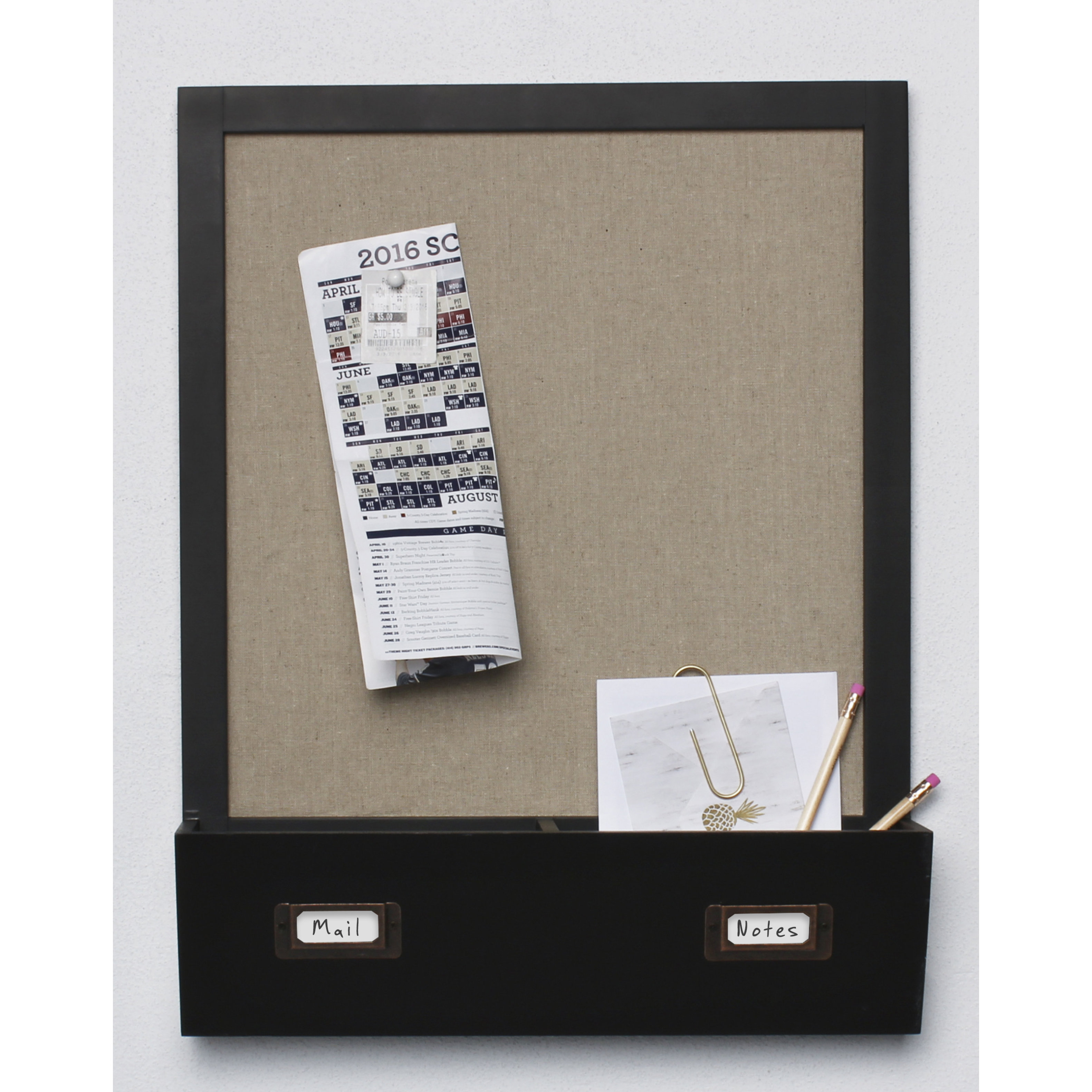 Uniek Decorative Wall Wood Home Organizer Memo Board & Reviews Wayfair