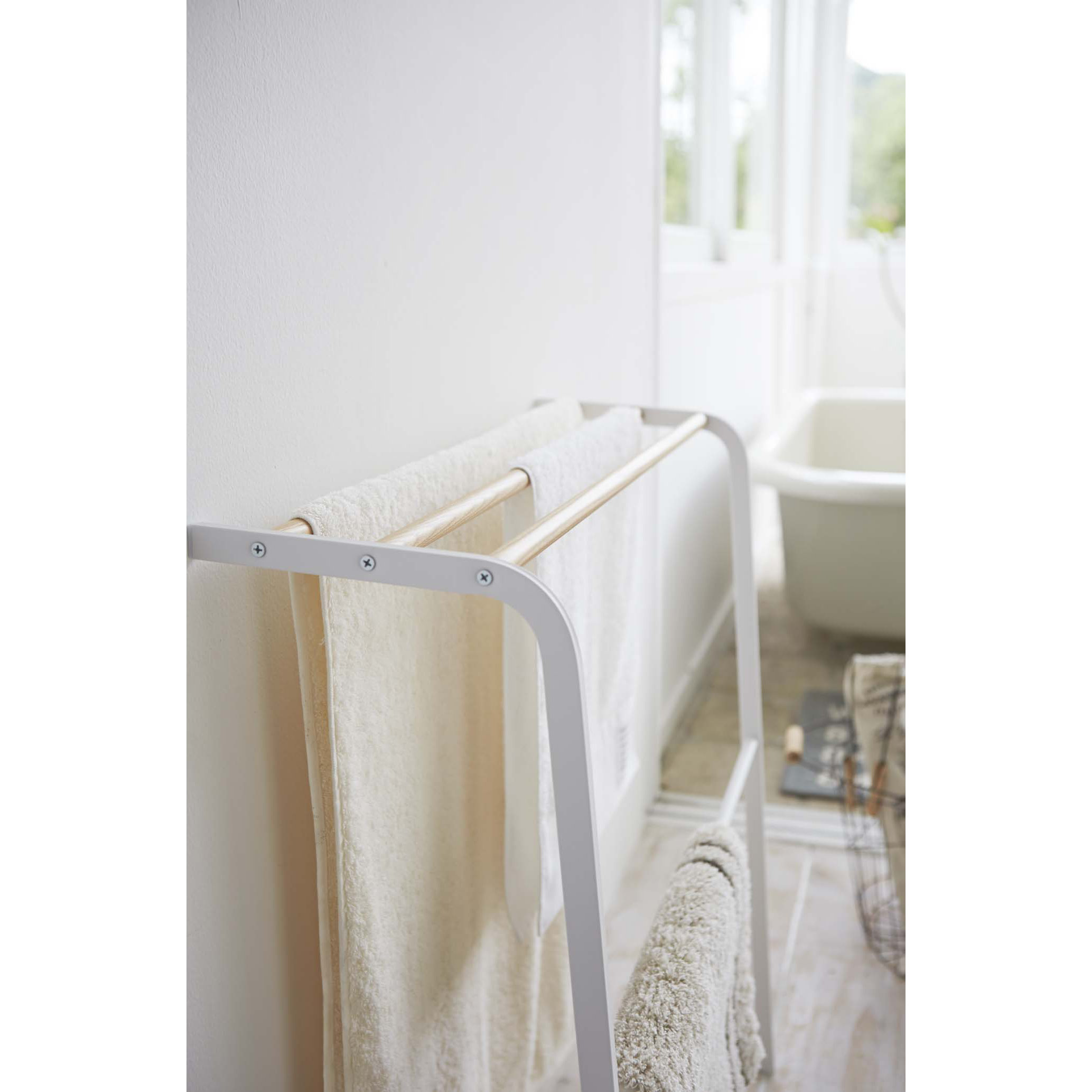 Yamazaki USA Tosca Leaning Wall Mounted Towel Rack & Reviews Wayfair