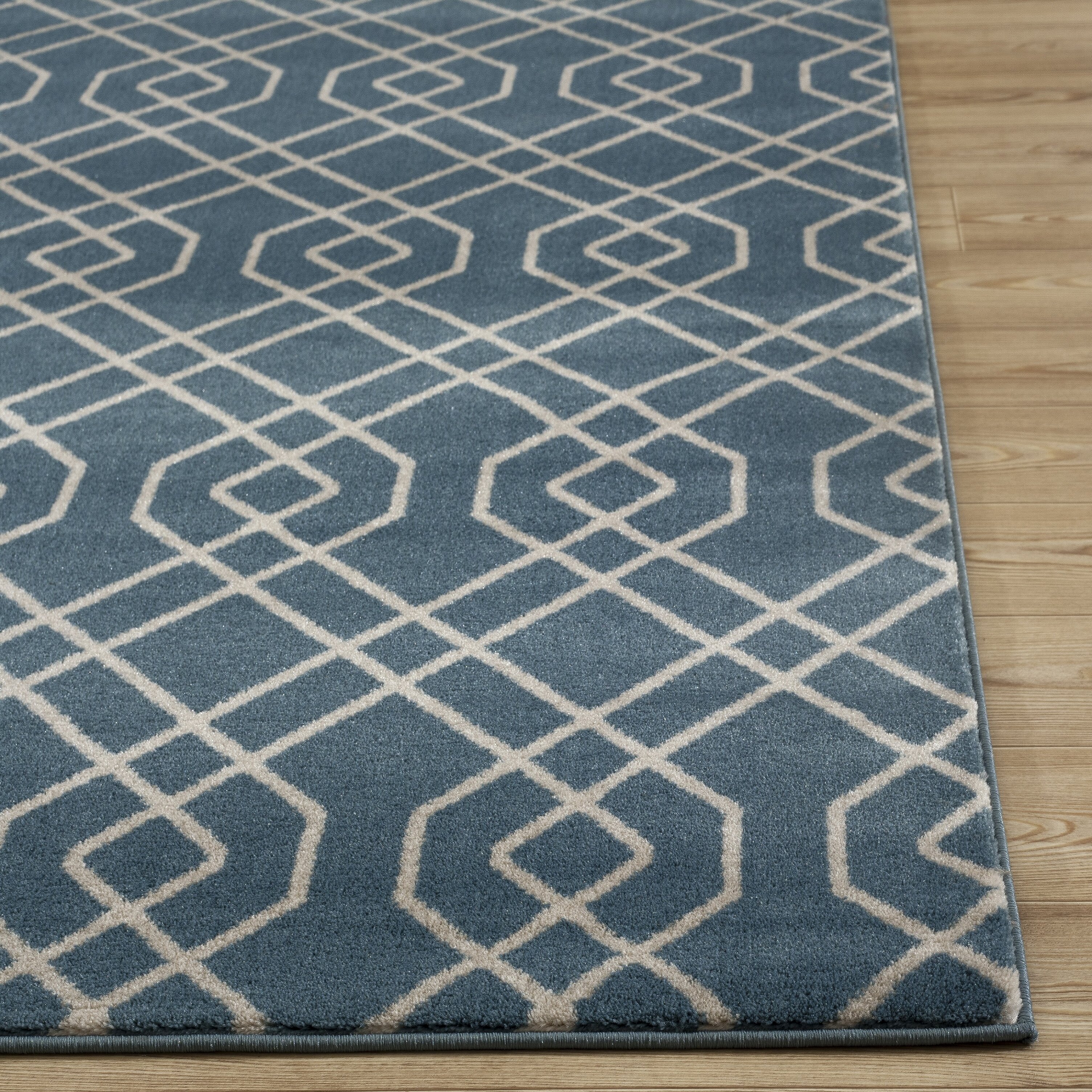 World Rug Gallery Alpine Blue Area Rug & Reviews | Wayfair