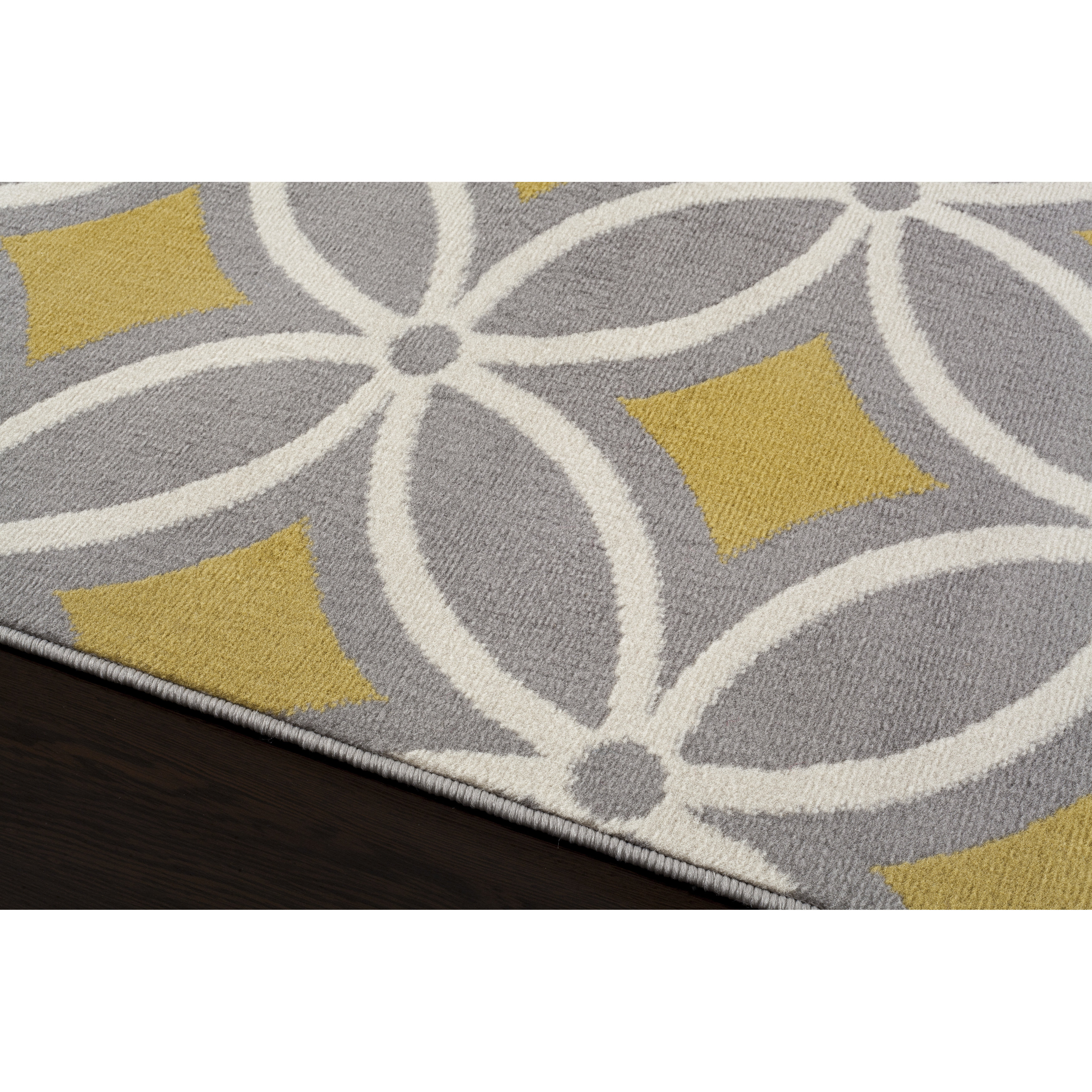 World Rug Gallery Newport Gray / Yellow Area Rug & Reviews Wayfair