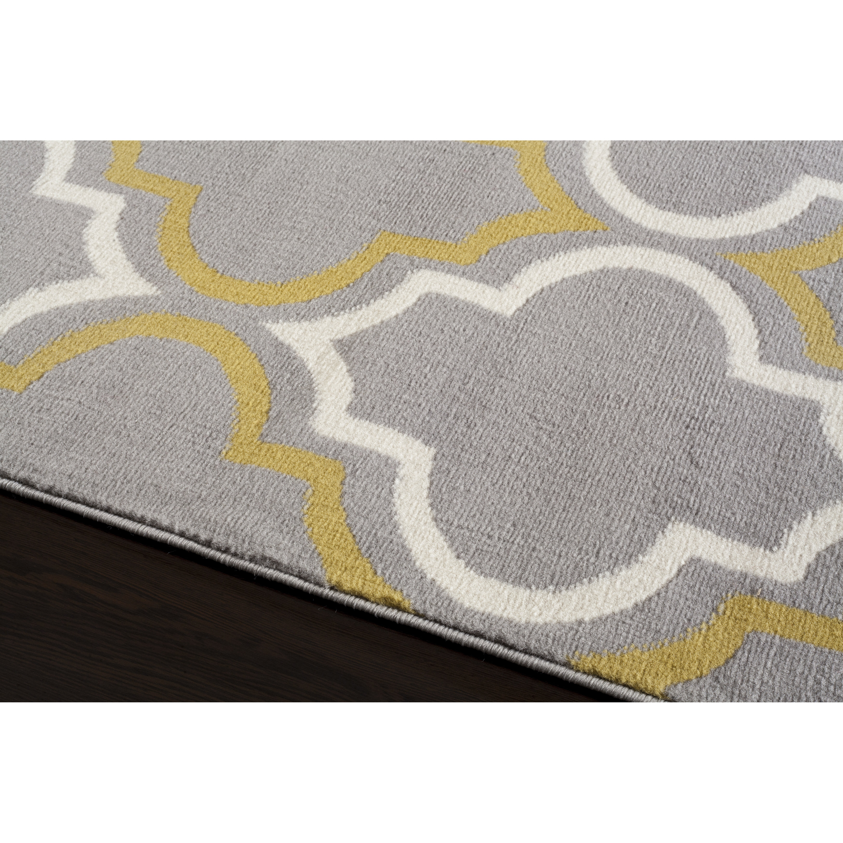 World Rug Gallery Newport Gray / Yellow Area Rug & Reviews Wayfair