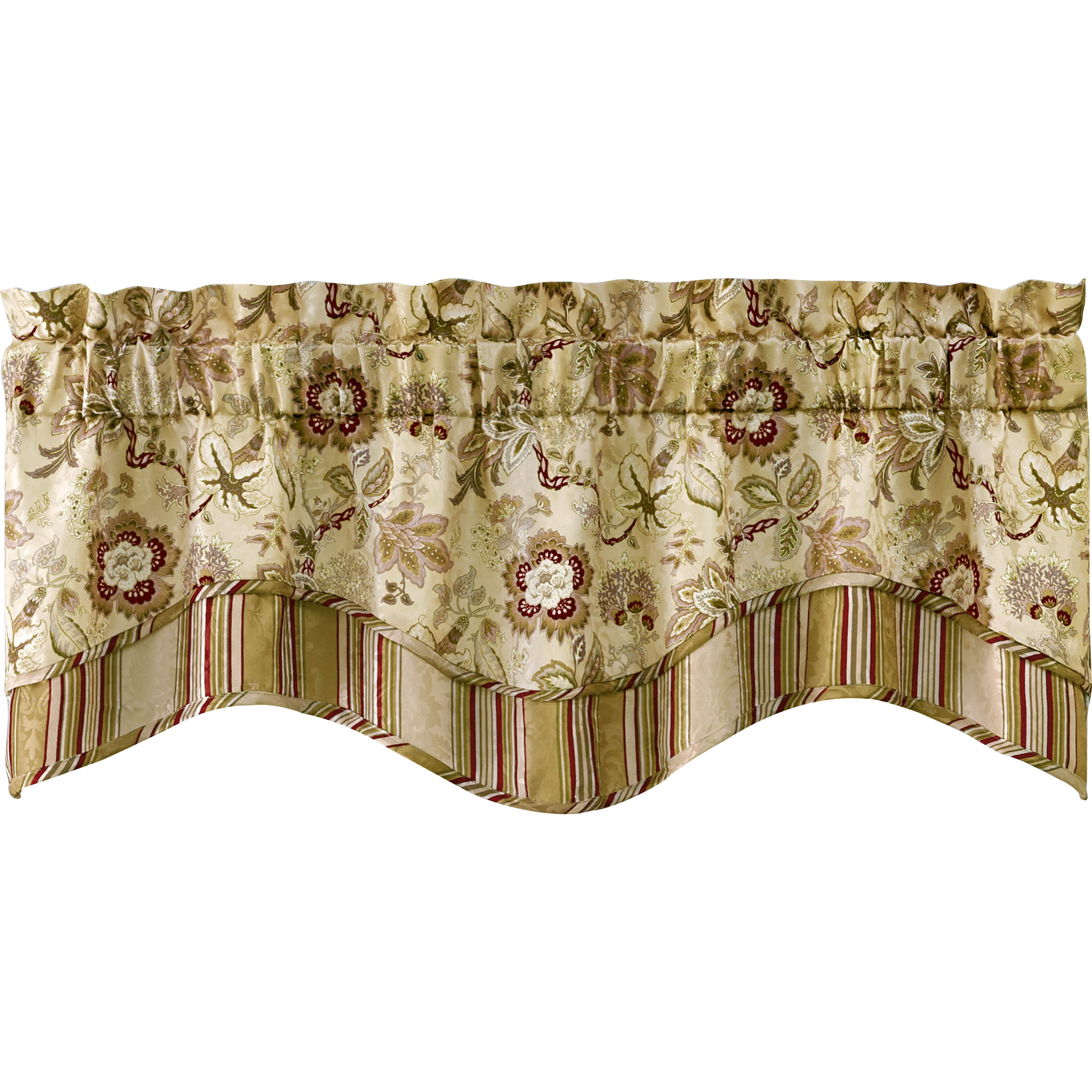 Traditions by Waverly Navarra Floral 52" Curtain Valance & Reviews