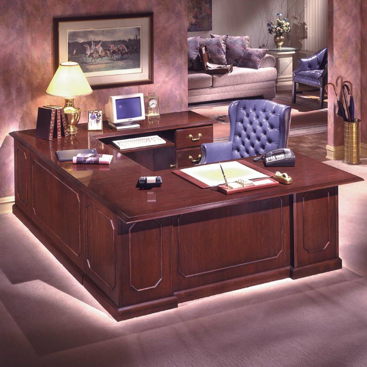 Flexsteel Contract Governor's Executive Desk with Left Return Wayfair