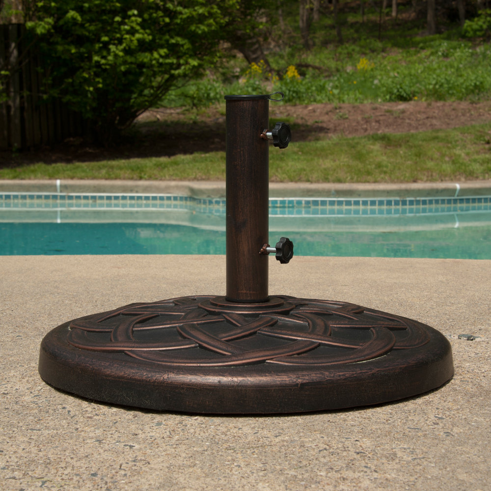 BudgeIndustries Ploy stone Umbrella Base & Reviews | Wayfair