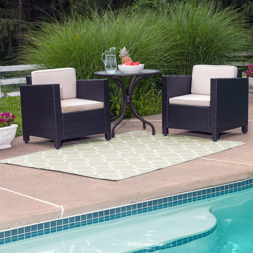 BudgeIndustries Winchester Sage Green Indoor/Outdoor Area Rug Wayfair